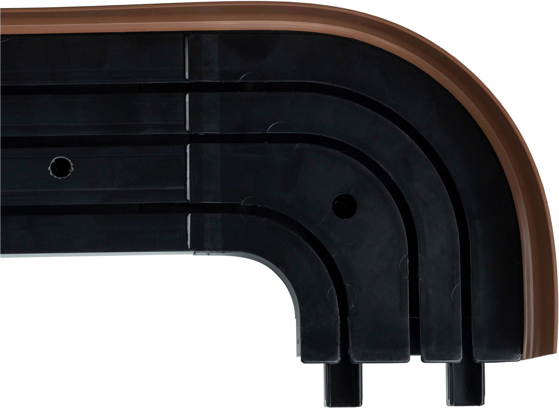SN DECO GROUP Vorhangschiene »SH3«, 3 läufig-läufig, Fixmaß, Set 3-läufig,inkl. Rundbögen, Blende 5 cm, vorgebohrt, Innenlauf