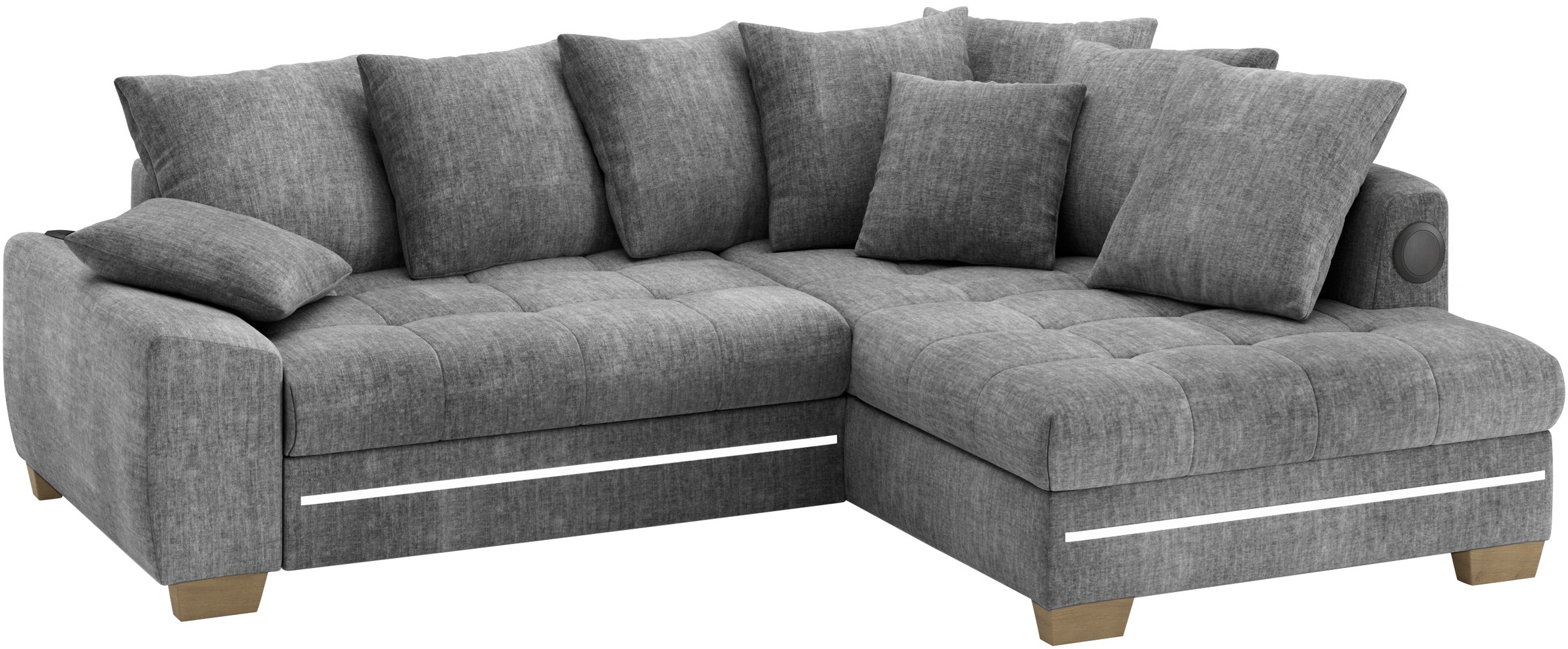 Mr. Couch Ecksofa »Nikita II, L-Form« RGB-LED, Bluetooth-Soundsystem, wahlw günstig online kaufen