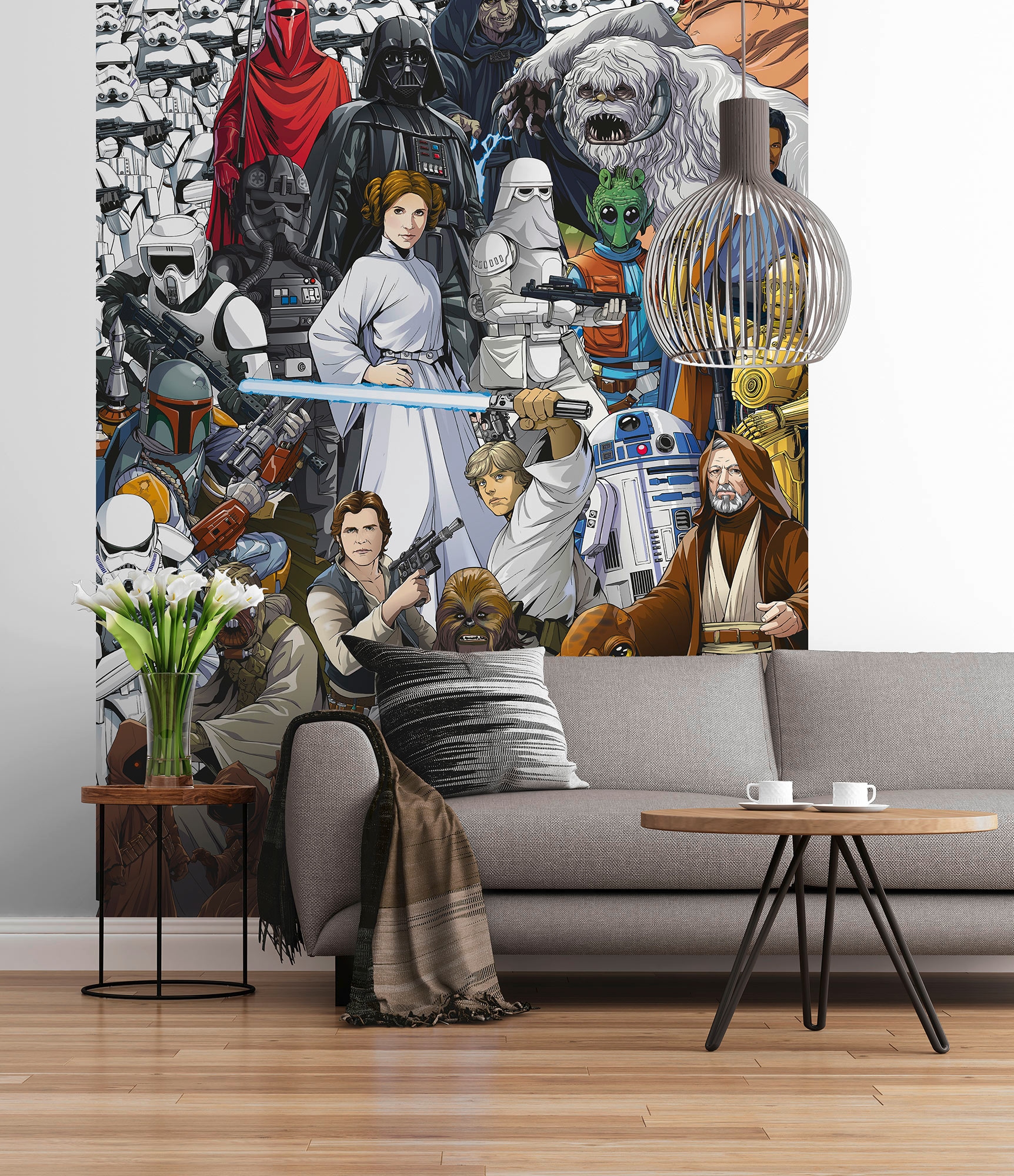 Komar Fototapete »STAR WARS Classic Cartoon Collage - Größe 184 x 254 cm«, günstig online kaufen