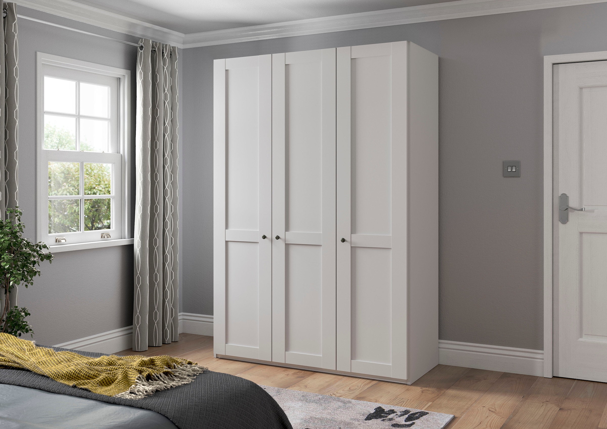 WIEMANN Drehtürenschrank »Göteborg, Kleiderschrank, Schrank, Wäscheschrank« 4 Breiten, MADE IN GERMANY,  inkl. Türendämpfung, langlebige Qualität, viel Stauraum