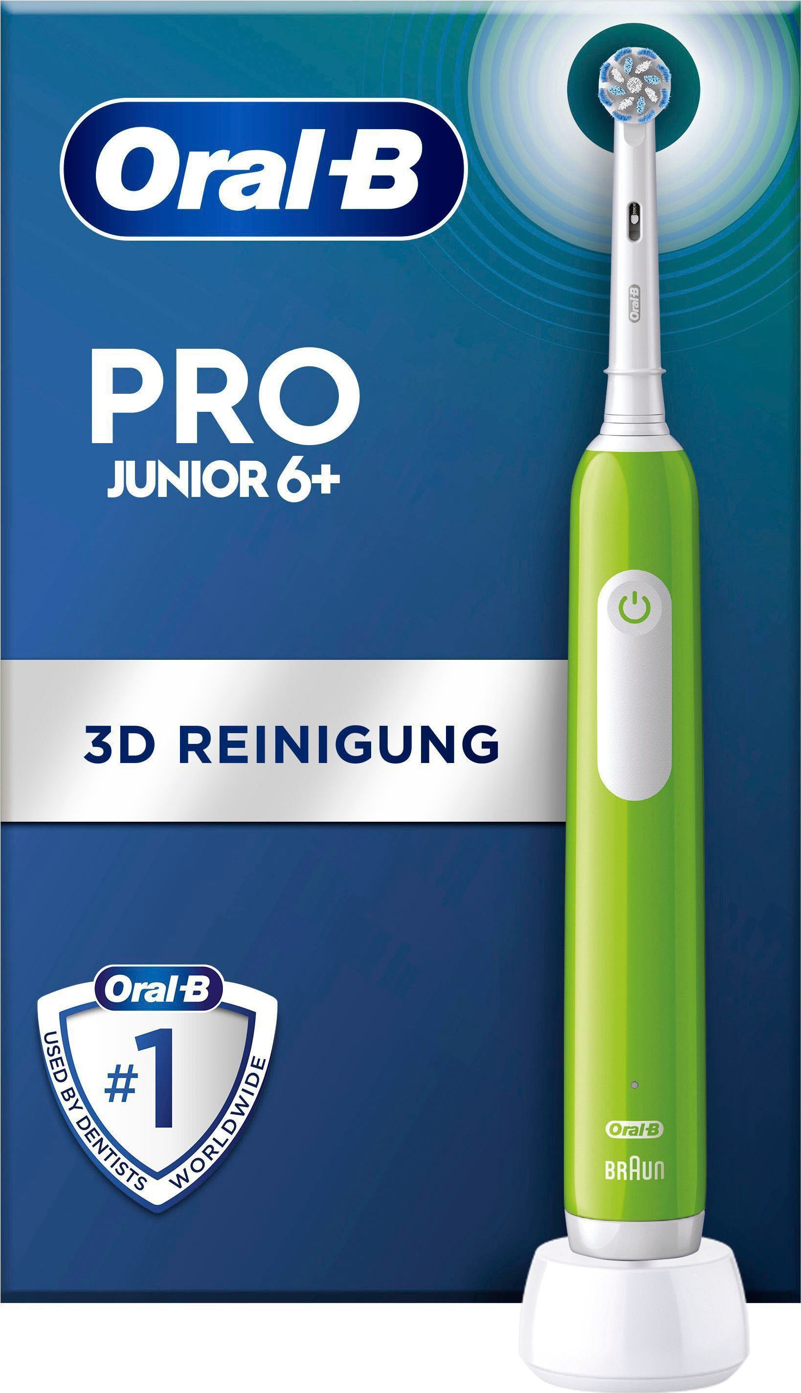 Elektrische Zahnbürste »Pro Junior«, 1 St. Aufsteckbürsten, Drucksensor