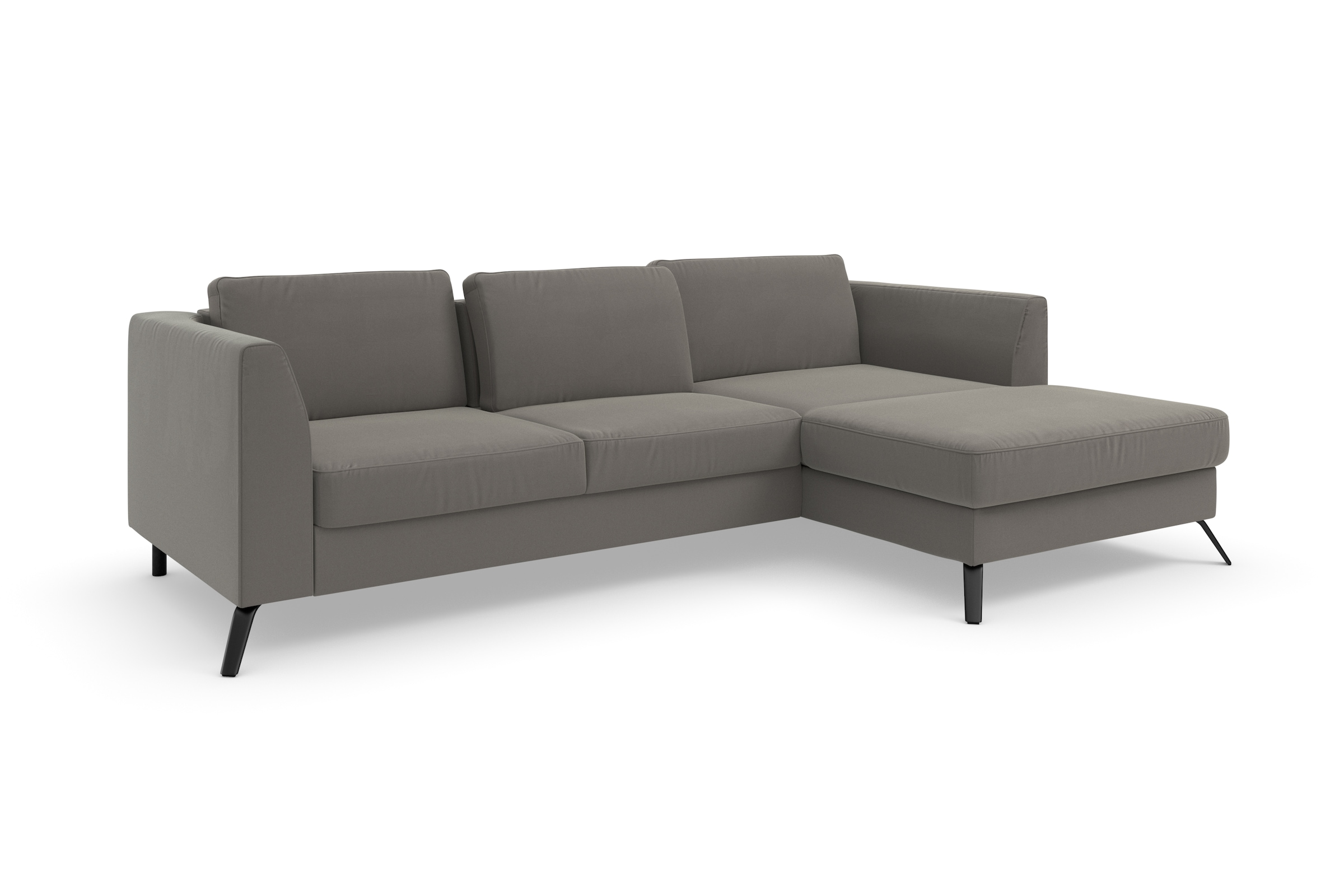 sit&more Ecksofa »Olsen L-Form«, inklusive Sitztiefenverstellung, wahlweise mit Bettfunktion, 15cm hoch