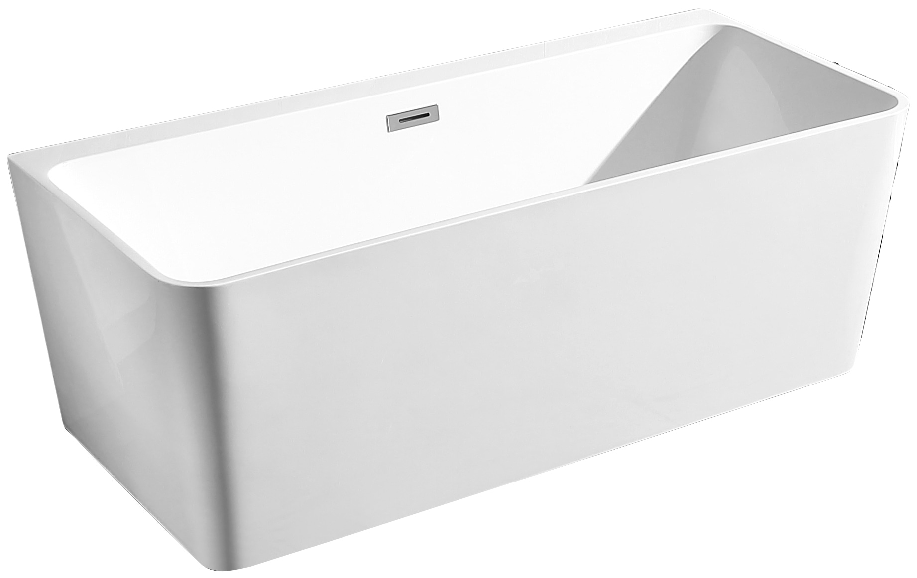 welltime Badewanne »Granada«, freistehend, aus hochwertigem Sanitäracryl, mit Pop Up Ventil