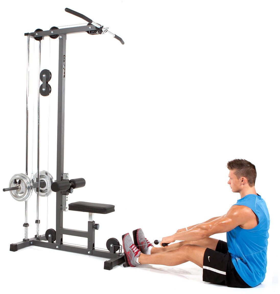 Finnlo by Hammer Kraftstation »Mulit-Lat Tower«, (Latzug, Seilzug, Ruderfunktion), multifunktionale Fitnessstation, max. Trainingsgewicht 120 kg