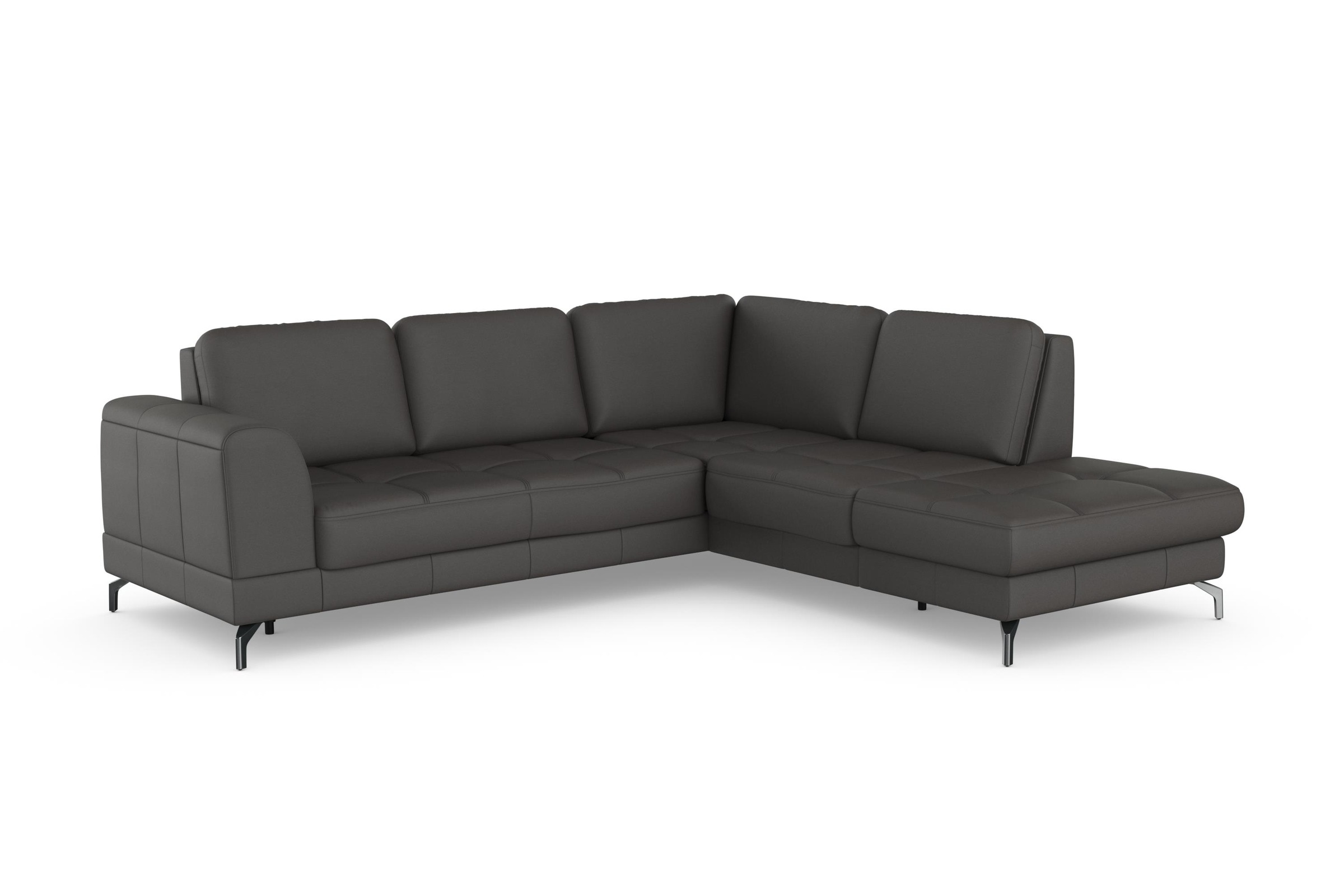 sit&more Ecksofa »Bendigo L-Form«, inklusive Sitztiefenverstellung, Bodenfreiheit 12 cm, in 2 Fußfarben