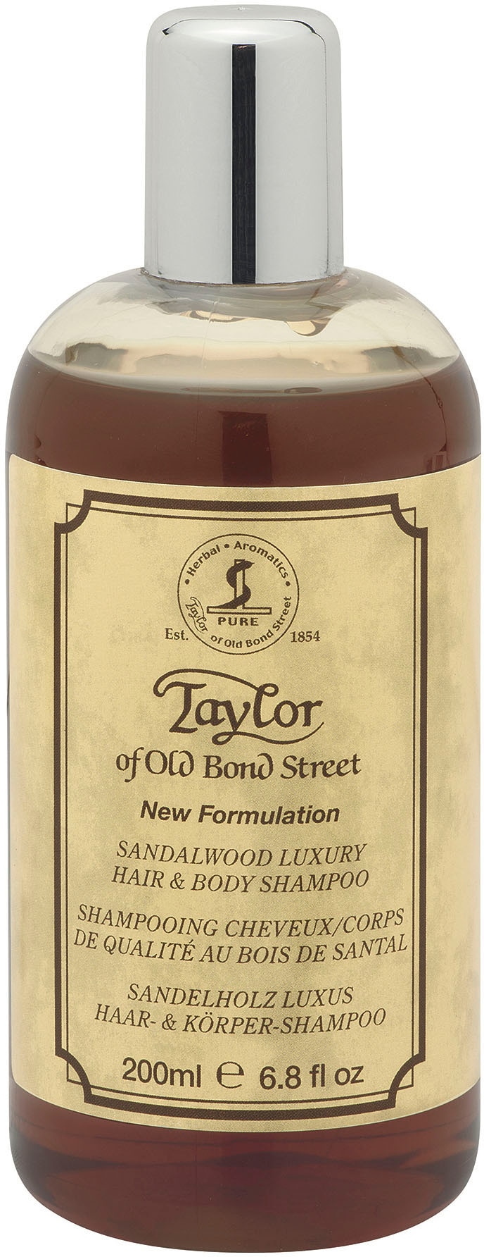 Taylor of Old Bond Street Duschgel »Dusch-/Badegel und Shampoo Sandelholz, 200 ml«, Maskuliner Sandelholz-Duft mit pflegenden, natürlichen Inhaltsstoffen.