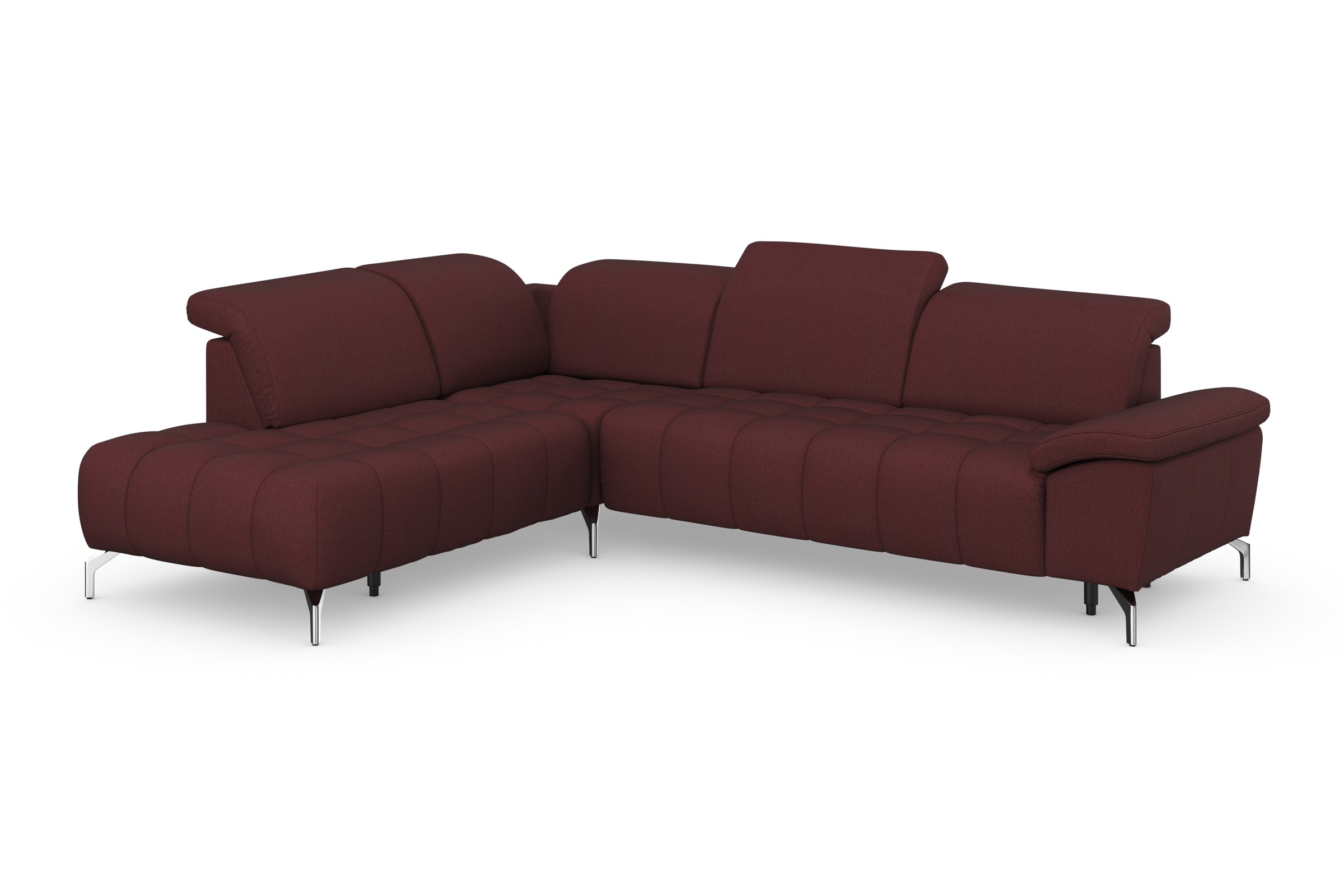 sit&more Ecksofa »Cool L-Form«, wahlweise mit Kopfteilverstellung und Vorziehsitz, motorisch