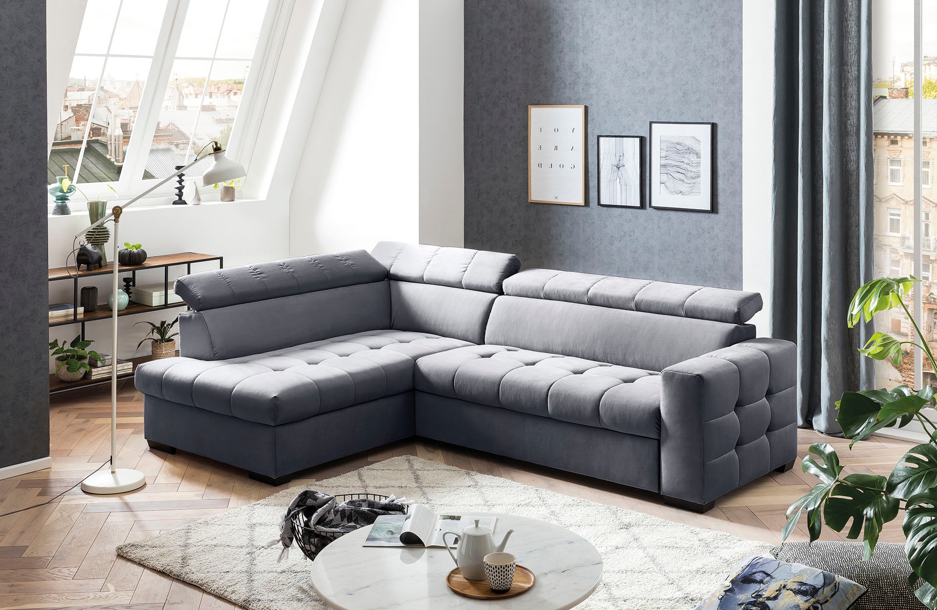 neuer Einkauf exxpo - sofa fashion bestellen auf Raten im Sitzbereich, Ecksofa und Steppung »Otusso«, Bettfunktion mit Wahlweise Bettkasten