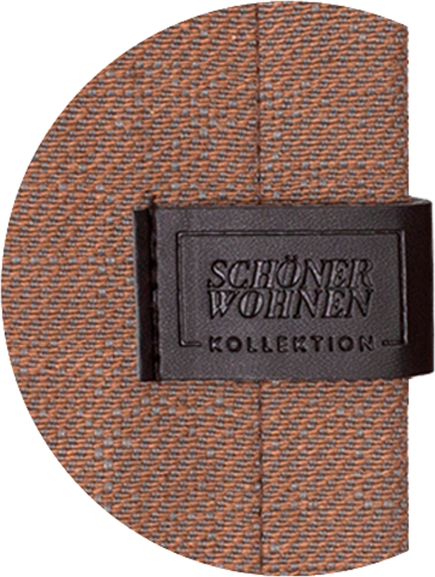 SCHÖNER WOHNEN-Kollektion Vorhang »Solo«, (1 St.), mit Lederapplikation