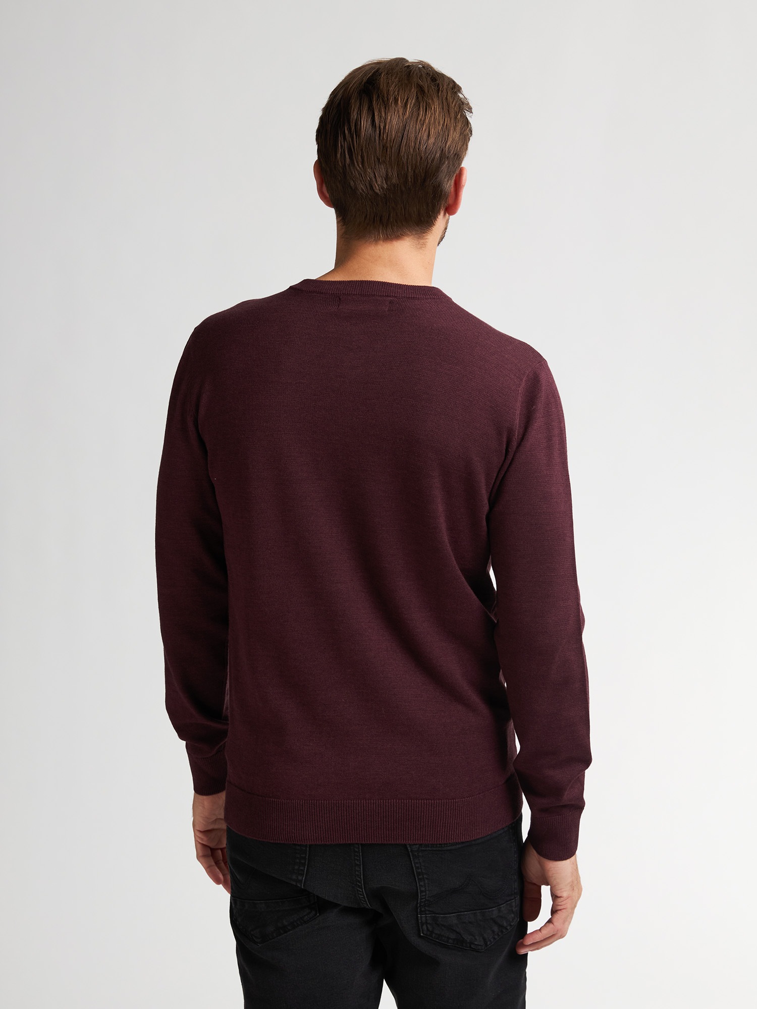Petrol Industries V-Ausschnitt-Pullover »V-Neck Basi«, Materialmix mit Baumwollanteil