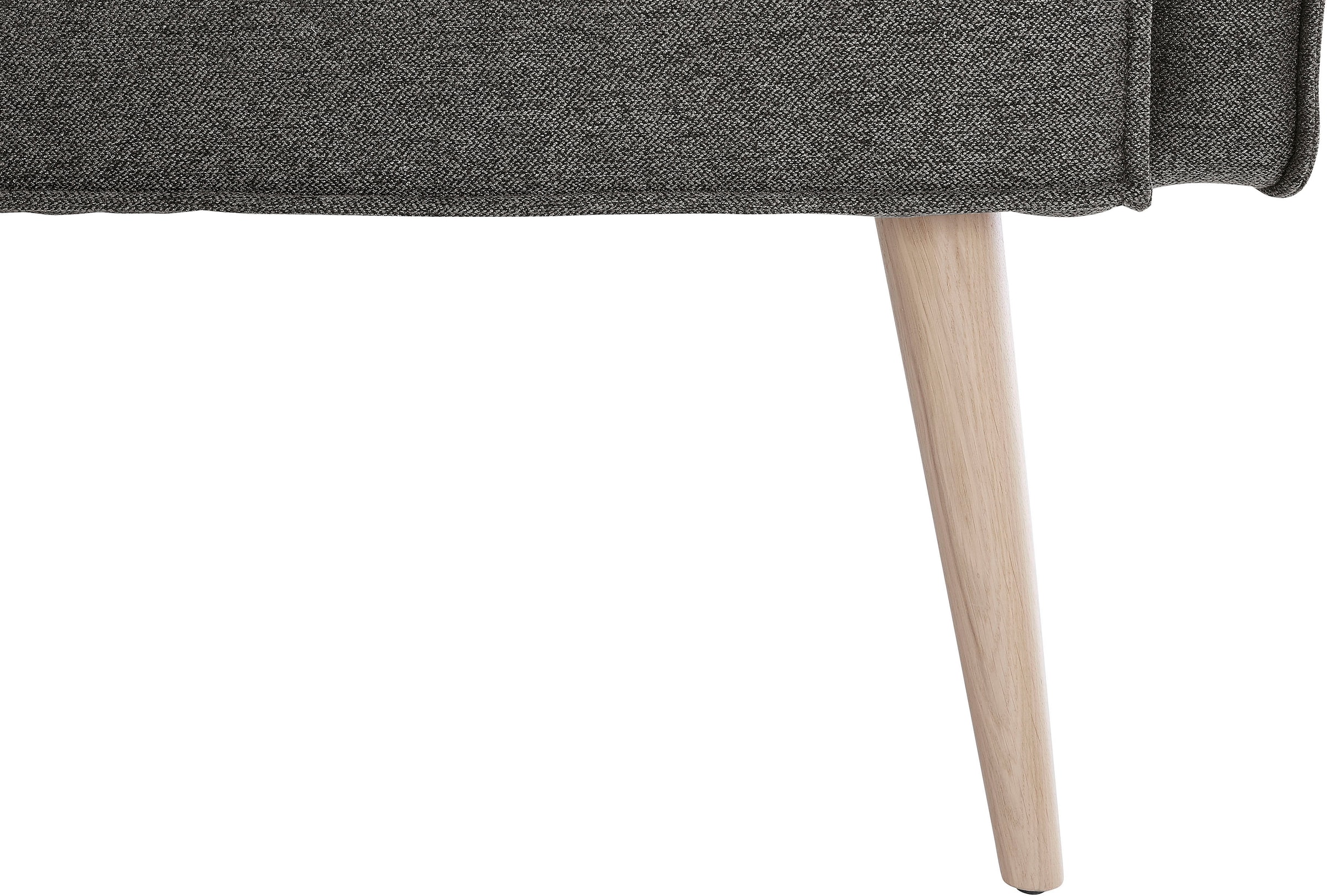 exxpo - sofa fashion Eckbank »Lungo, moderne Kedernaht, bequem und elegant, hoher Holzfuß«, hochwertige Detailverarbeitung, frei im Raum stellbar