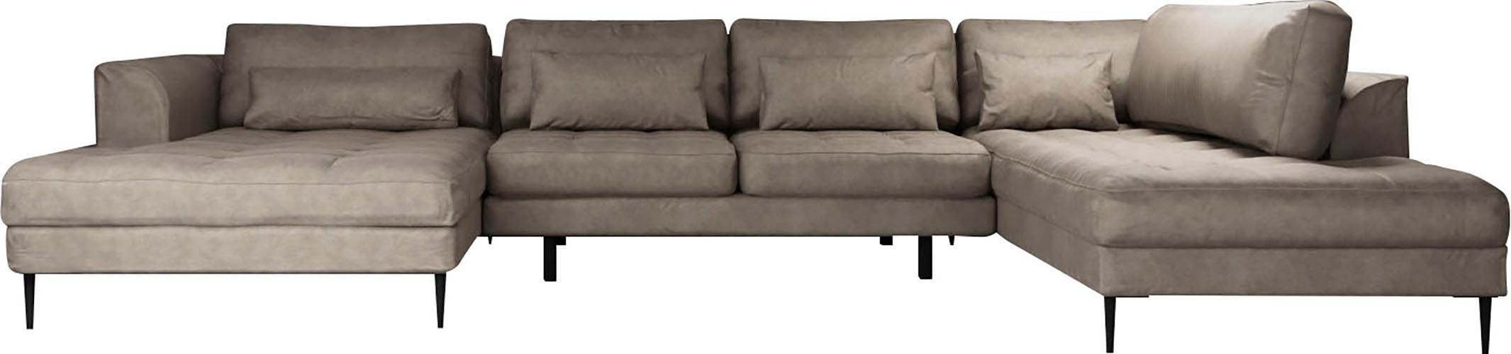 TRENDMANUFAKTUR Wohnlandschaft »Luzi, gemütliches Sofa, extra viel Platz, v günstig online kaufen