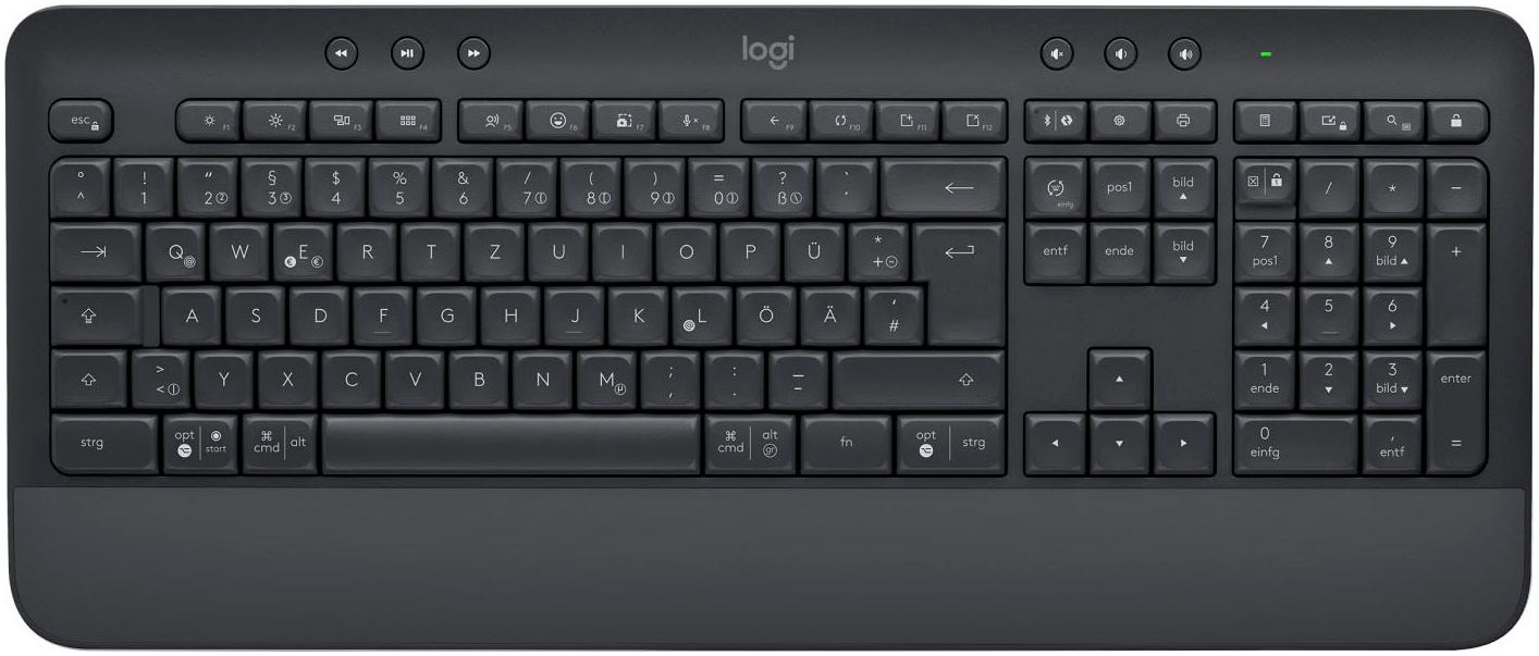 Logitech Tastatur »920-010913«, (Ziffernblock-verstellbare Füße)