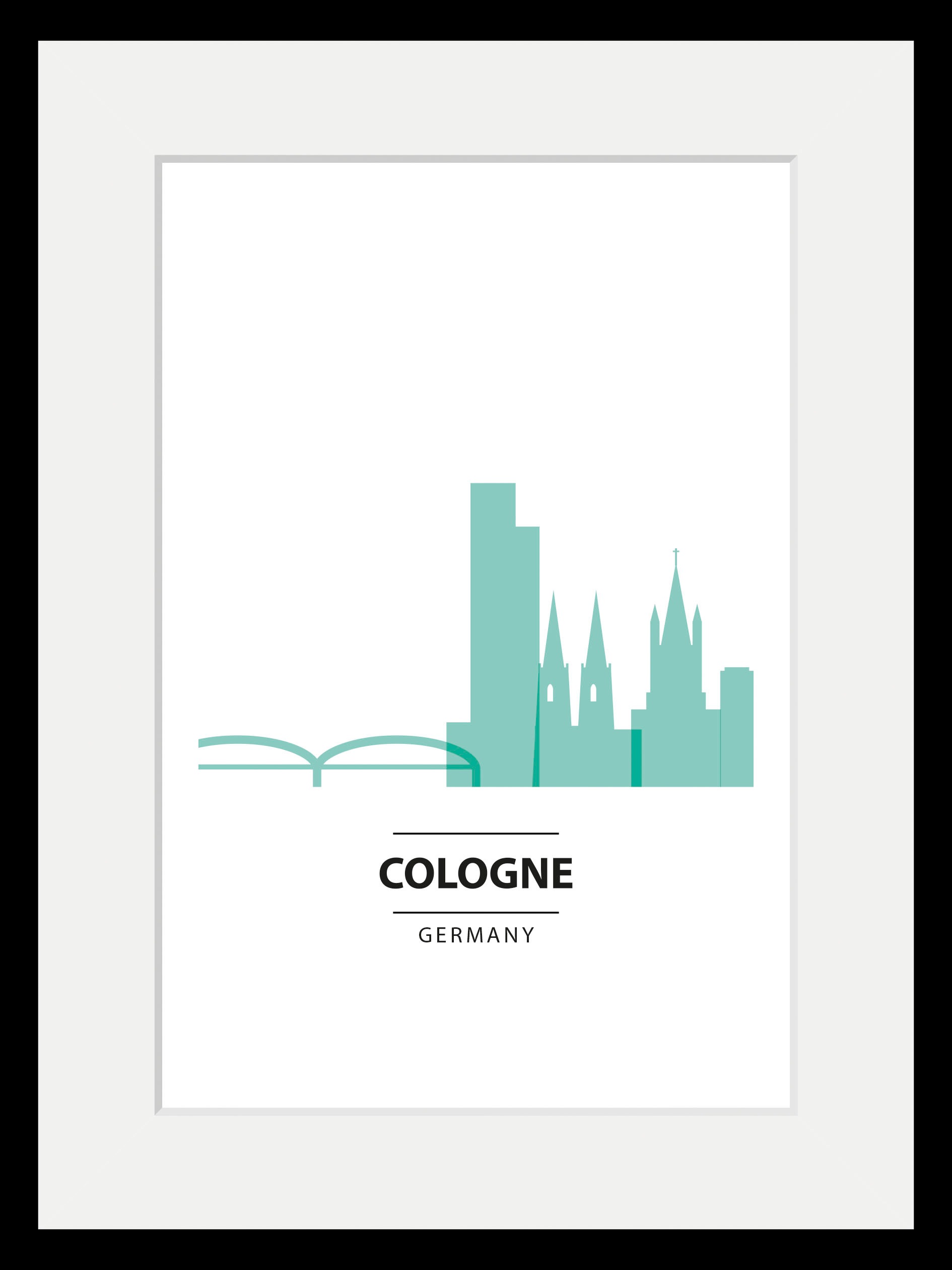 queence Bild »Köln Color Splash«, Städte-Stadt-Deutschland-Köln-Kirche-Gebä günstig online kaufen