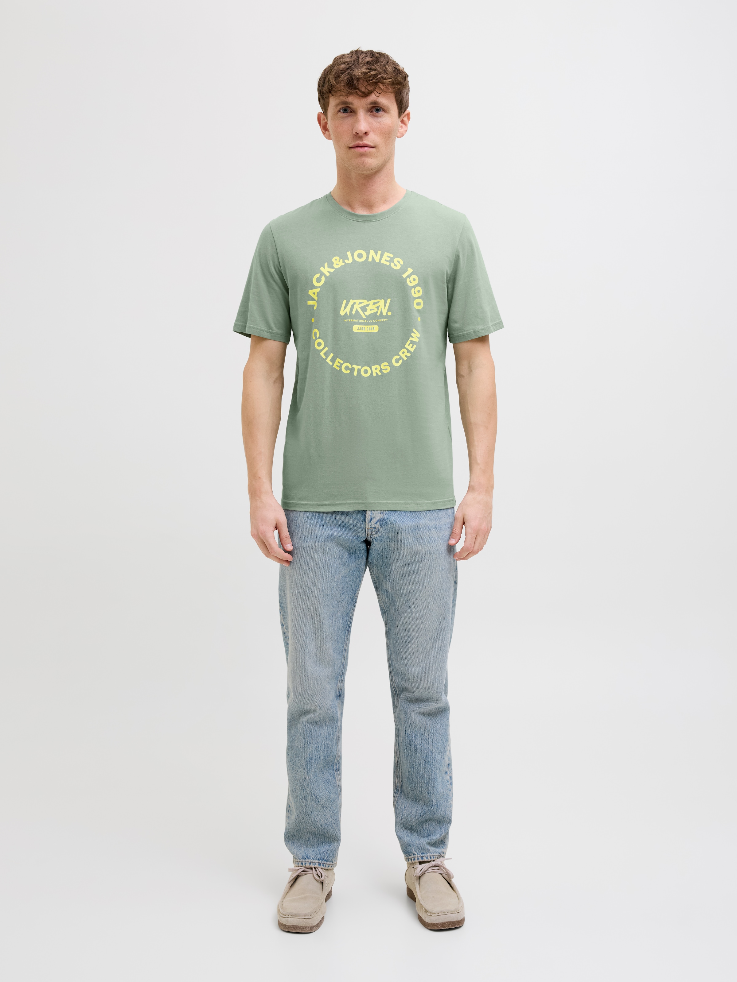 Jack & Jones Rundhalsshirt »JJSIMON TEE SS CREW NECK«