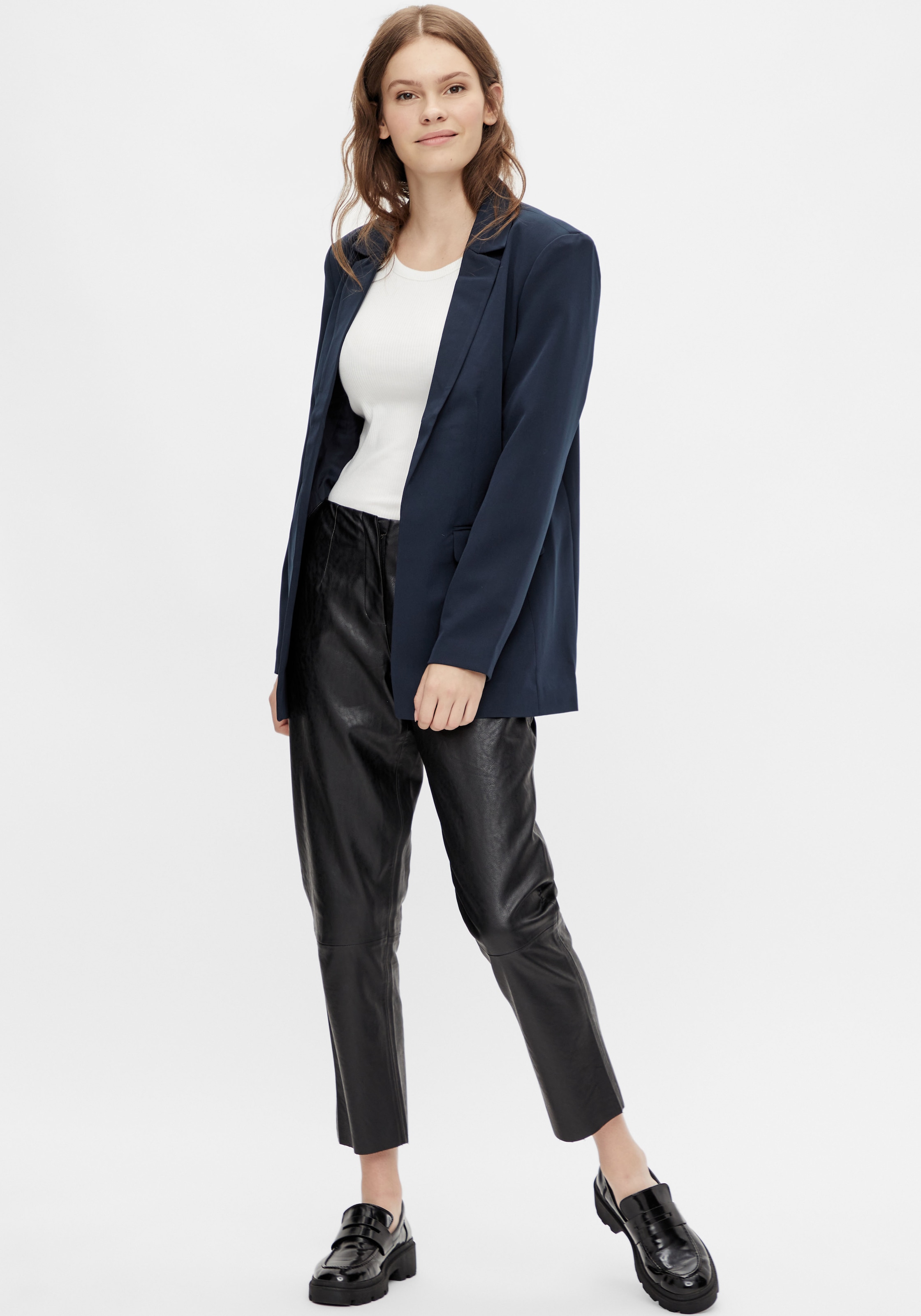 pieces Longblazer »PCBOSELLA LS LOOSE BLAZER NOOS«, in leichter Oversize Form