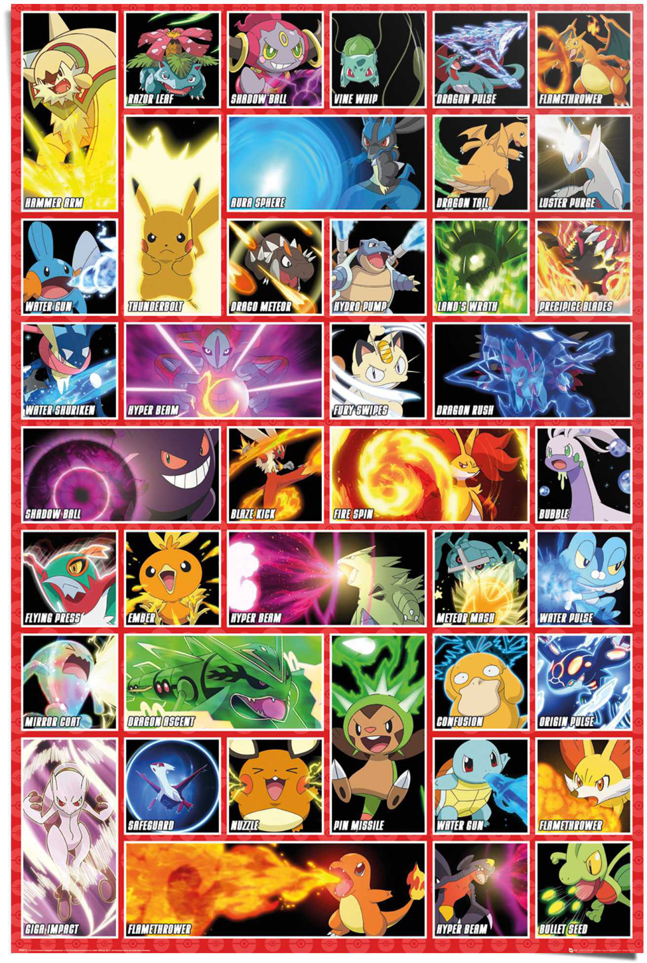 Reinders! Poster »Poster auf St.) bestellen Comic, Pokemon«, Raten (1