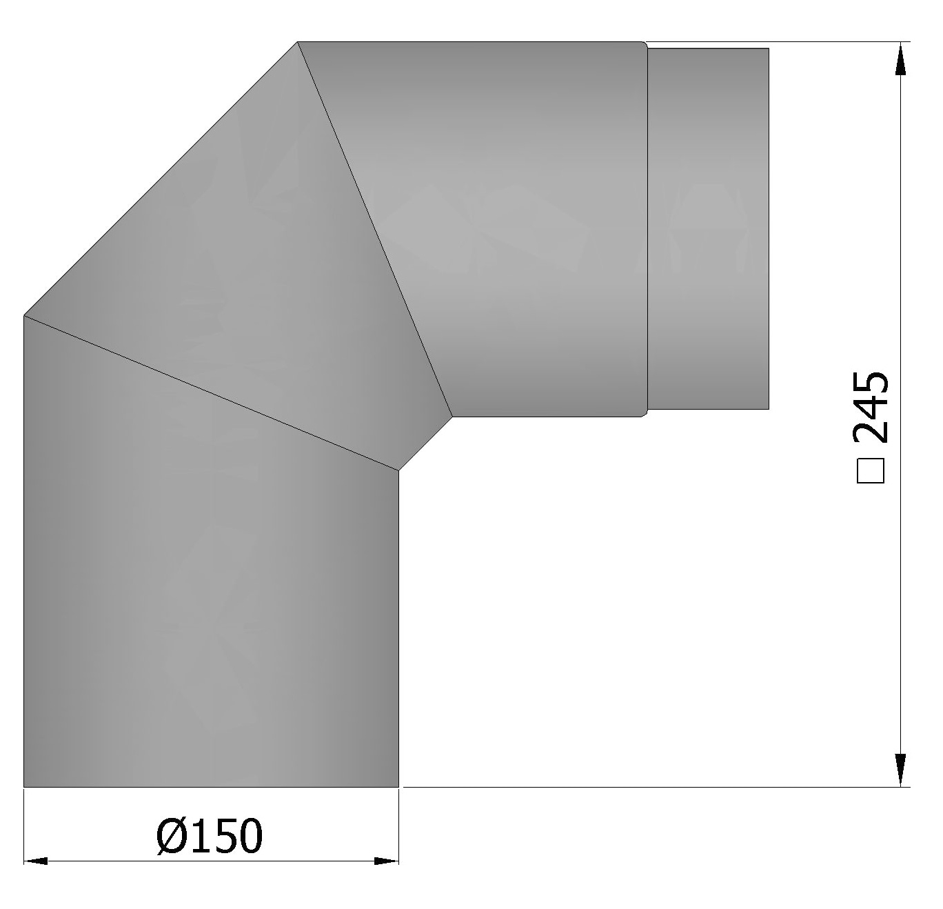 Oranier Ofenrohr, für Kaminöfen