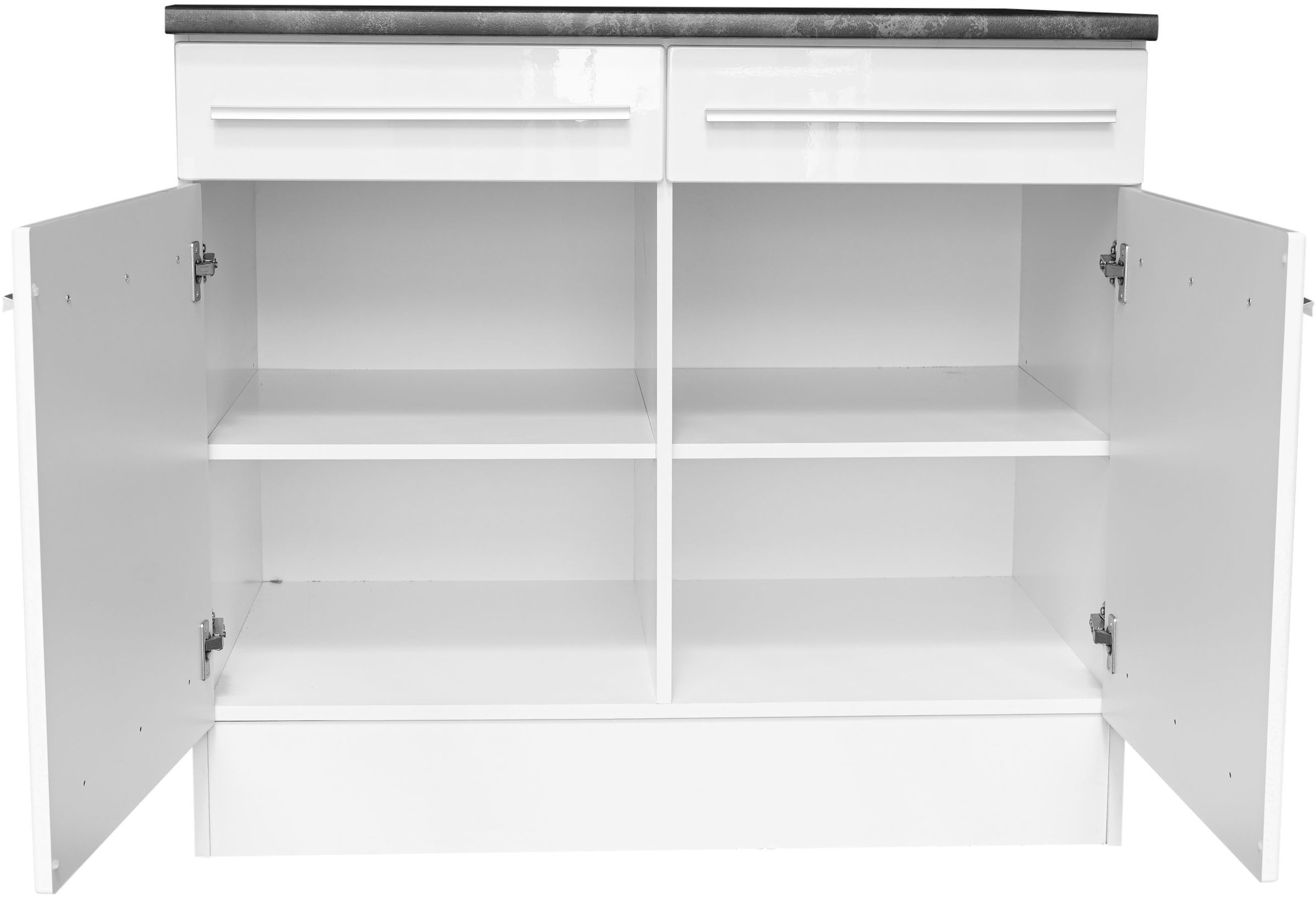 BASIC by Balculina Unterschrank »Jazz 100er Unterschrank, Küschenschrank BxHxT 100x90x60 cm« 1 Stk. tlg. Unterschrank mit 2 Türen , 2 Schubkästen und 2 Einlegeböden