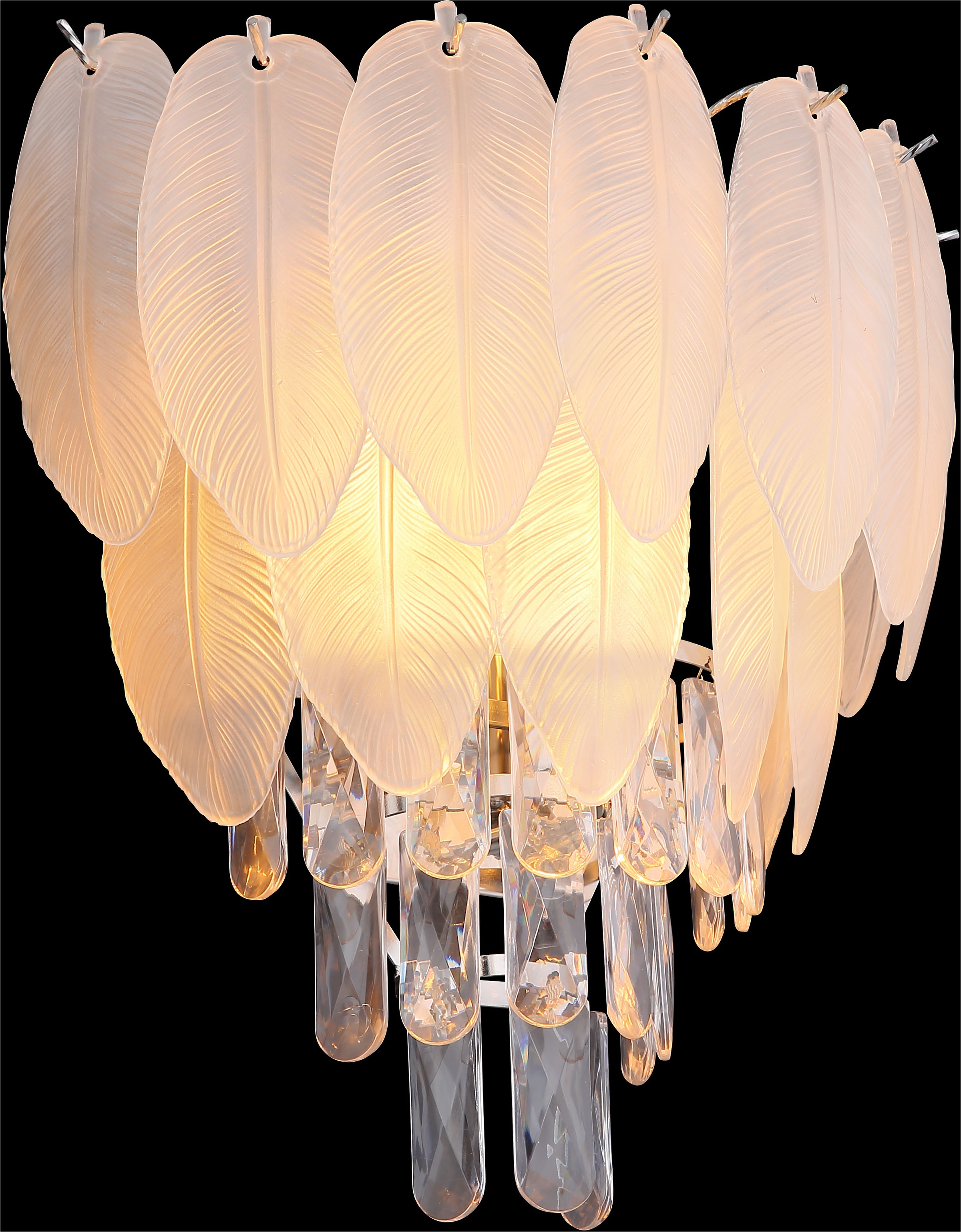GLOBO LIGHTING Wandleuchte »DALTON« E14 1 Stk. Wandlampe/Metall/Kristalle/Glas rauchfarben/elegant/Wohnzimmer/Flur