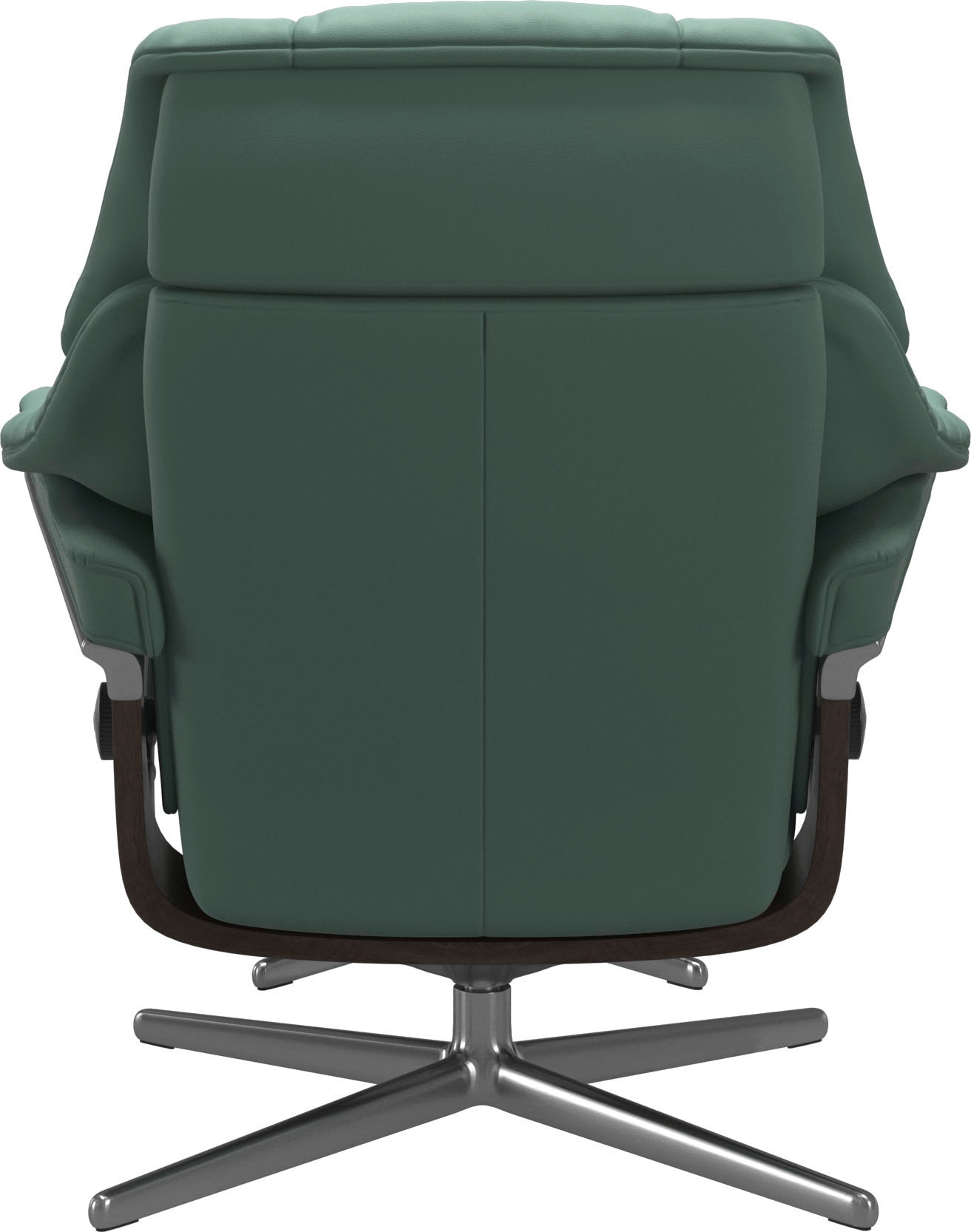 Stressless® Relaxsessel »Reno«, (Set, Relaxsessel mit Hocker), mit Hocker, mit Cross Base, Größe S, M & L, Holzakzent Wenge