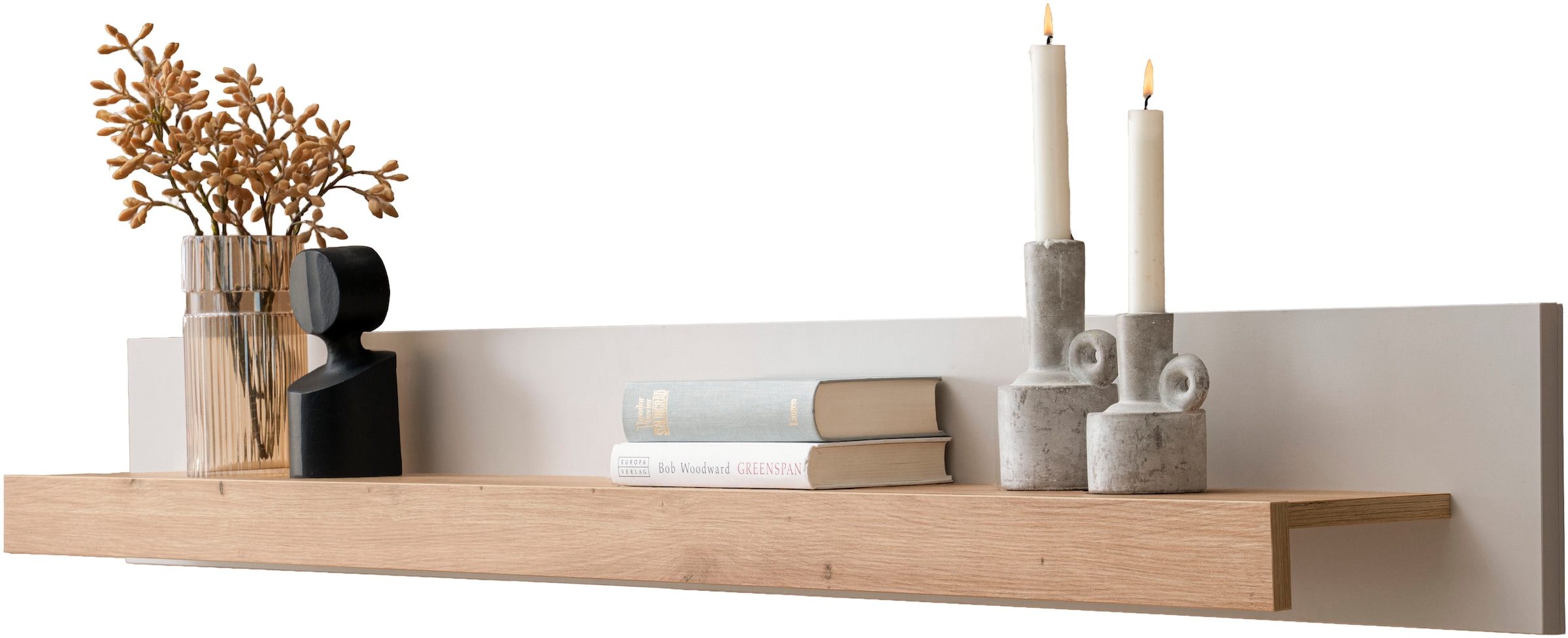 Home affaire Wandboard »Sonora, modernes Wandregal, Wandhalter mit Ablagefläche, 159 cm breit« vielseitig einsetzbares Hängeregal, in zwei Größen verfügbar