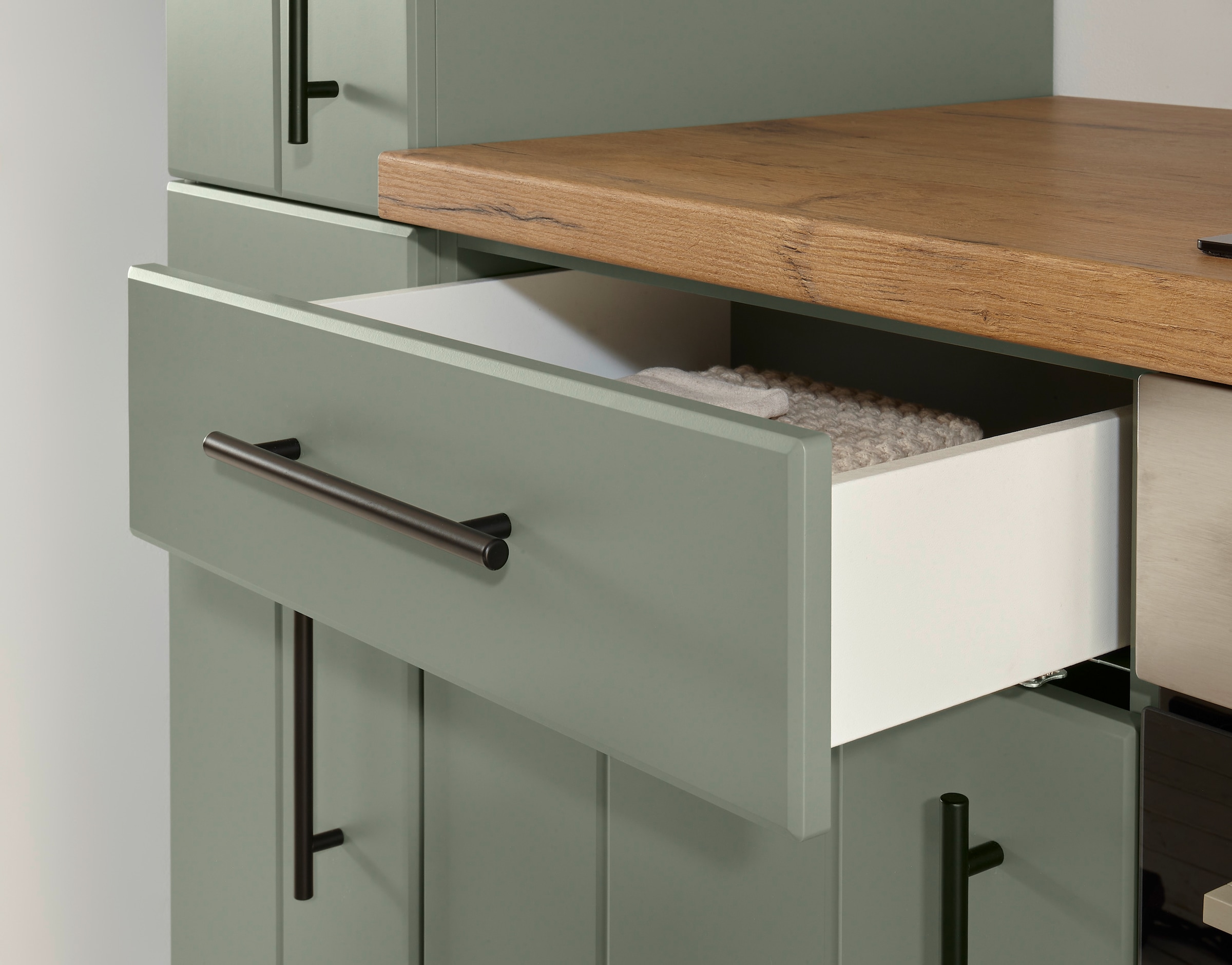 RESPEKTA Winkelküche »Anton« Breite 310 cm, 90 cm Arbeitshöhe, wahlweise mit und ohne E-Geräte