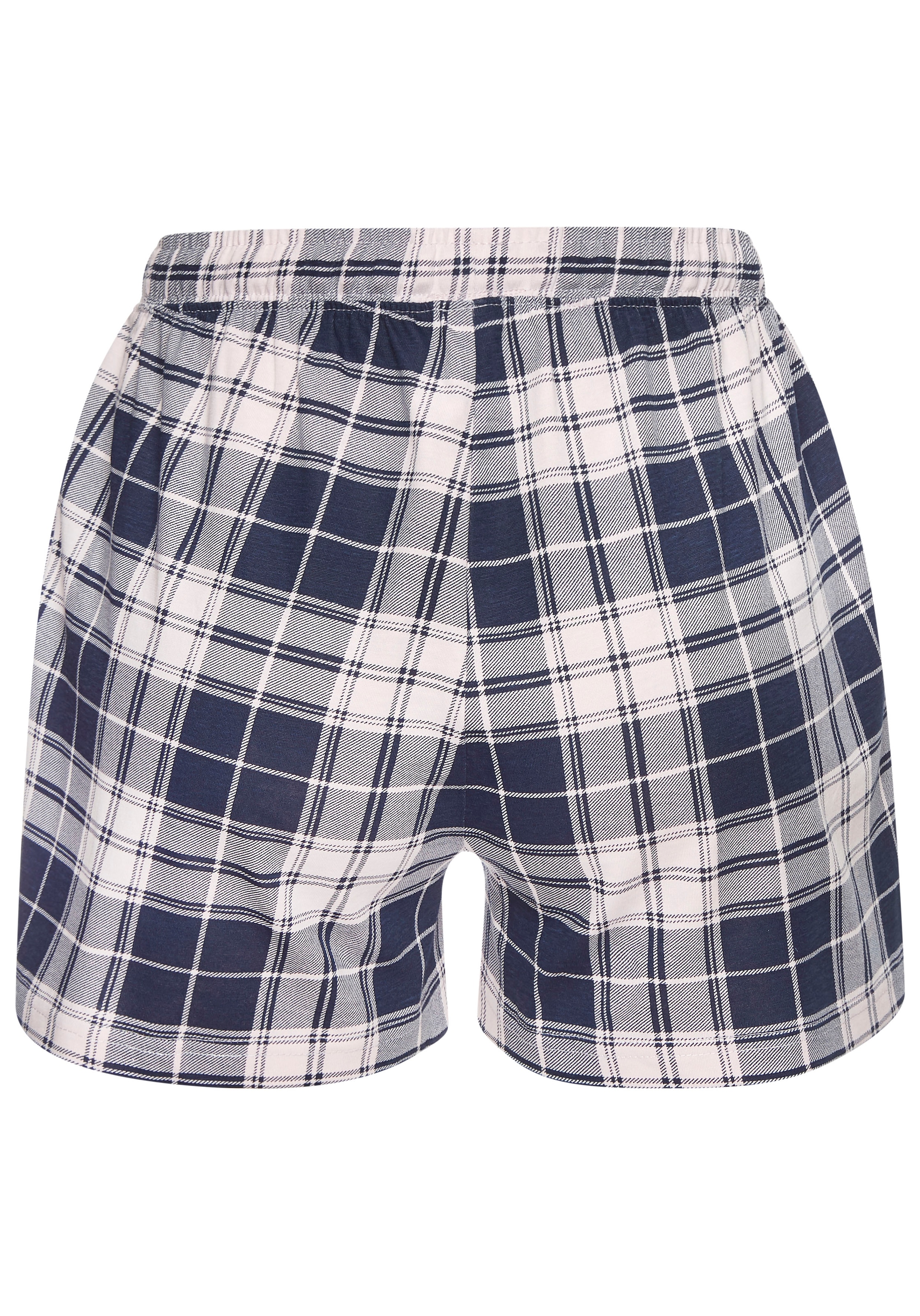 Vivance Dreams Pyjamashorts  mit Karo-Muster