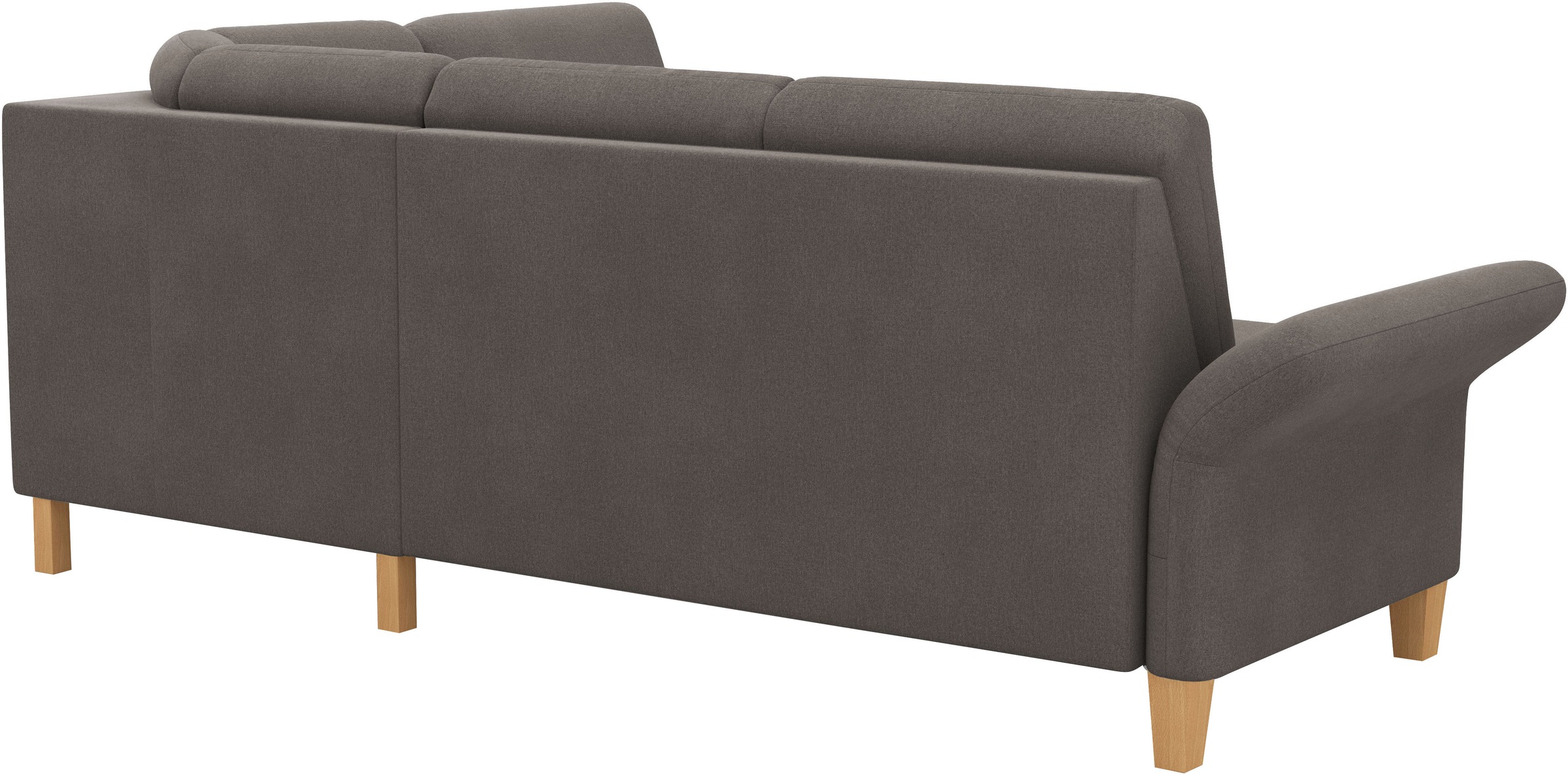 Home affaire Ecksofa »Rochelle«, wahlweise mit Armlverstellung, Klappbett mit Rollen & Bettkasten