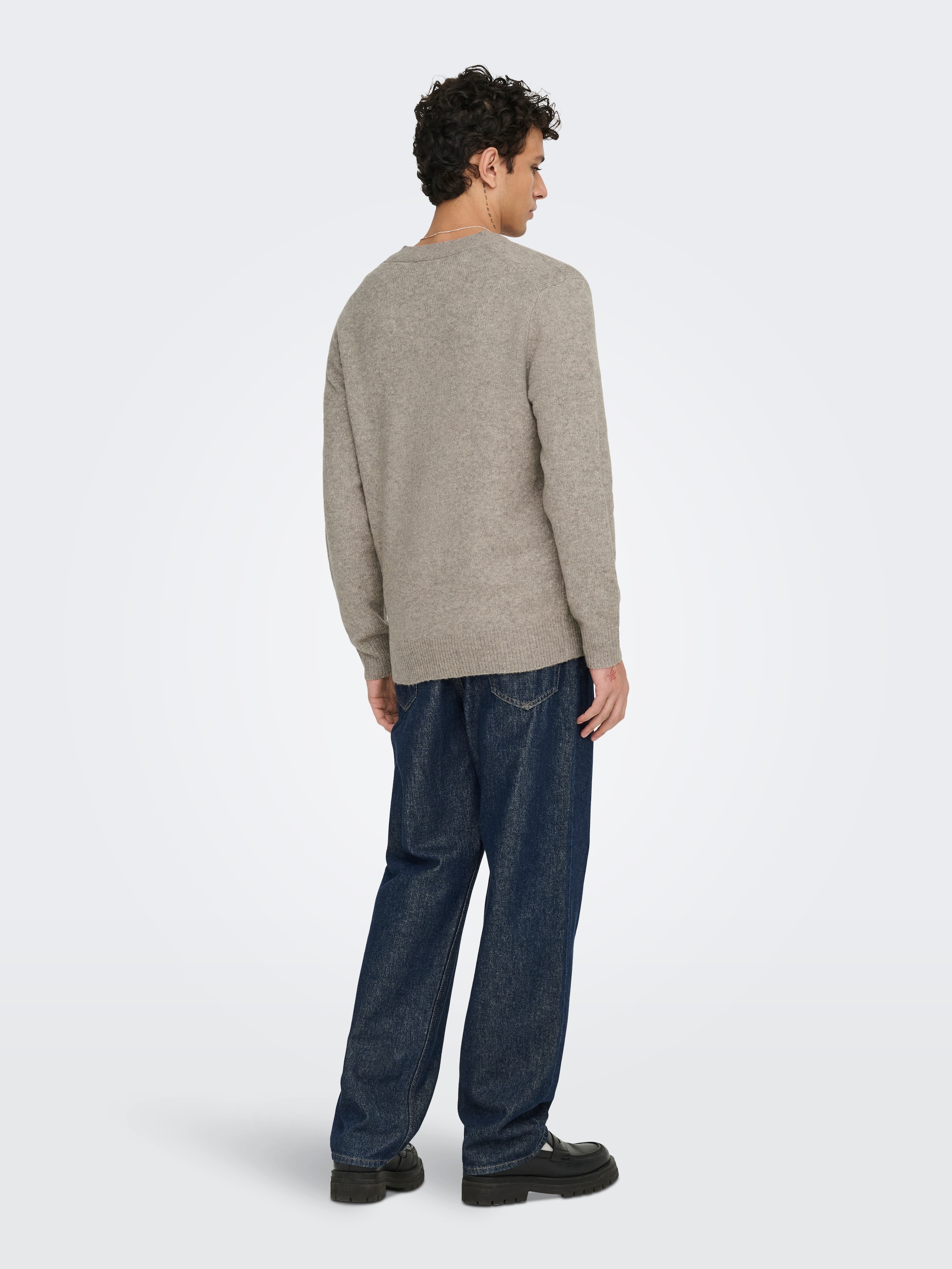 ONLY & SONS Strickjacke »ONSRAY REG LS CARDIGAN KNIT FRML« Materialmix, regular fit