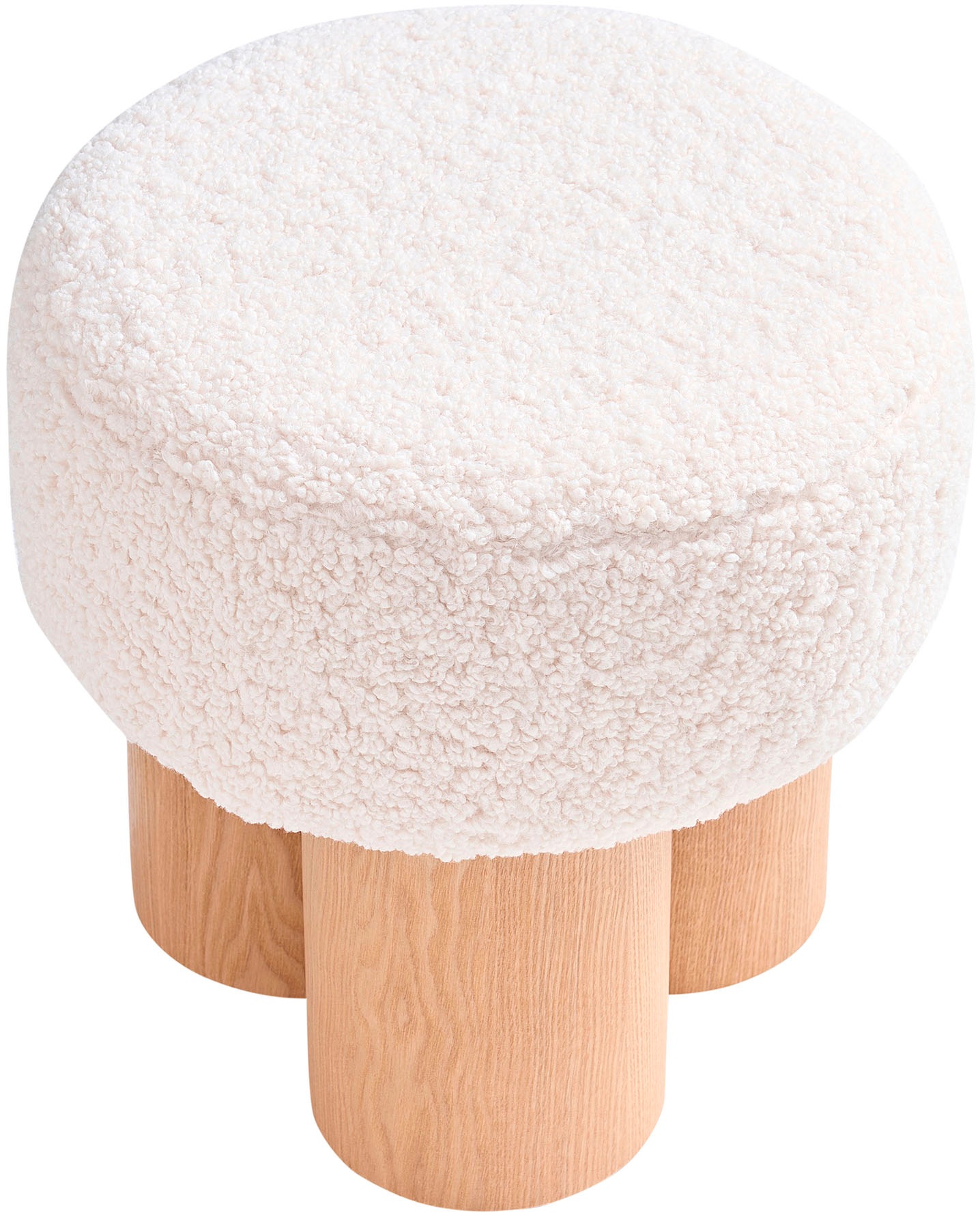 SalesFever Sitzhocker, (1 St.), mit Sitzfläche aus Teddyfell