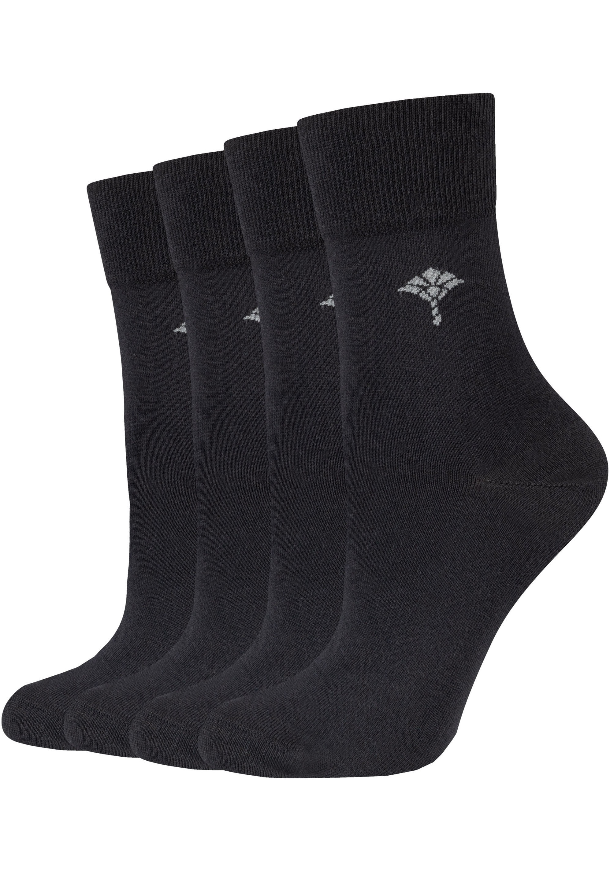 JOOP! Socken »For your daily«, (4 Paar), mit Cornflower-Logo, Rippenbündchen