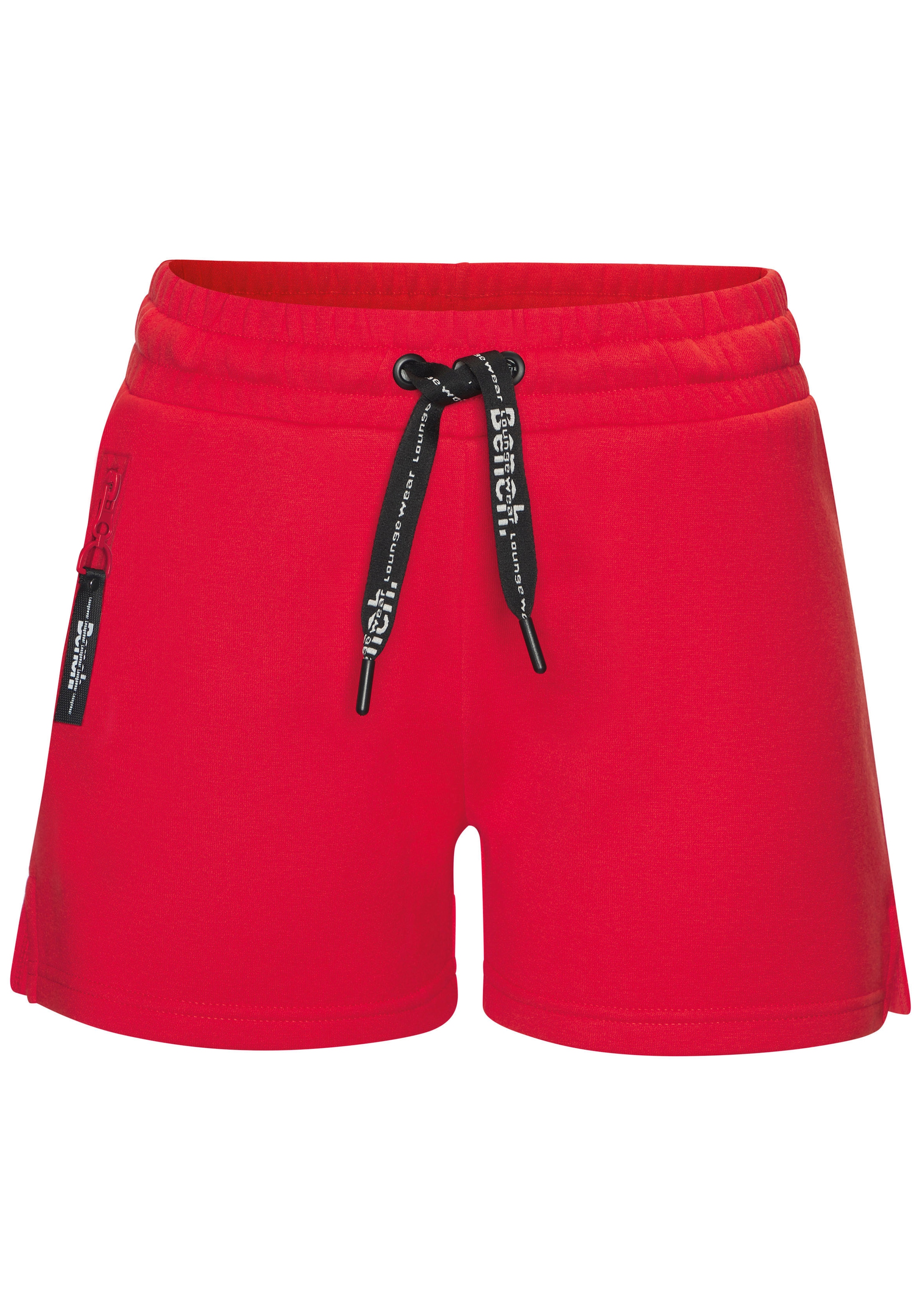 Bench. Loungewear Sweatshorts  mit seitlichen Schlitz und Reißverschlusstaschen, Loungewear