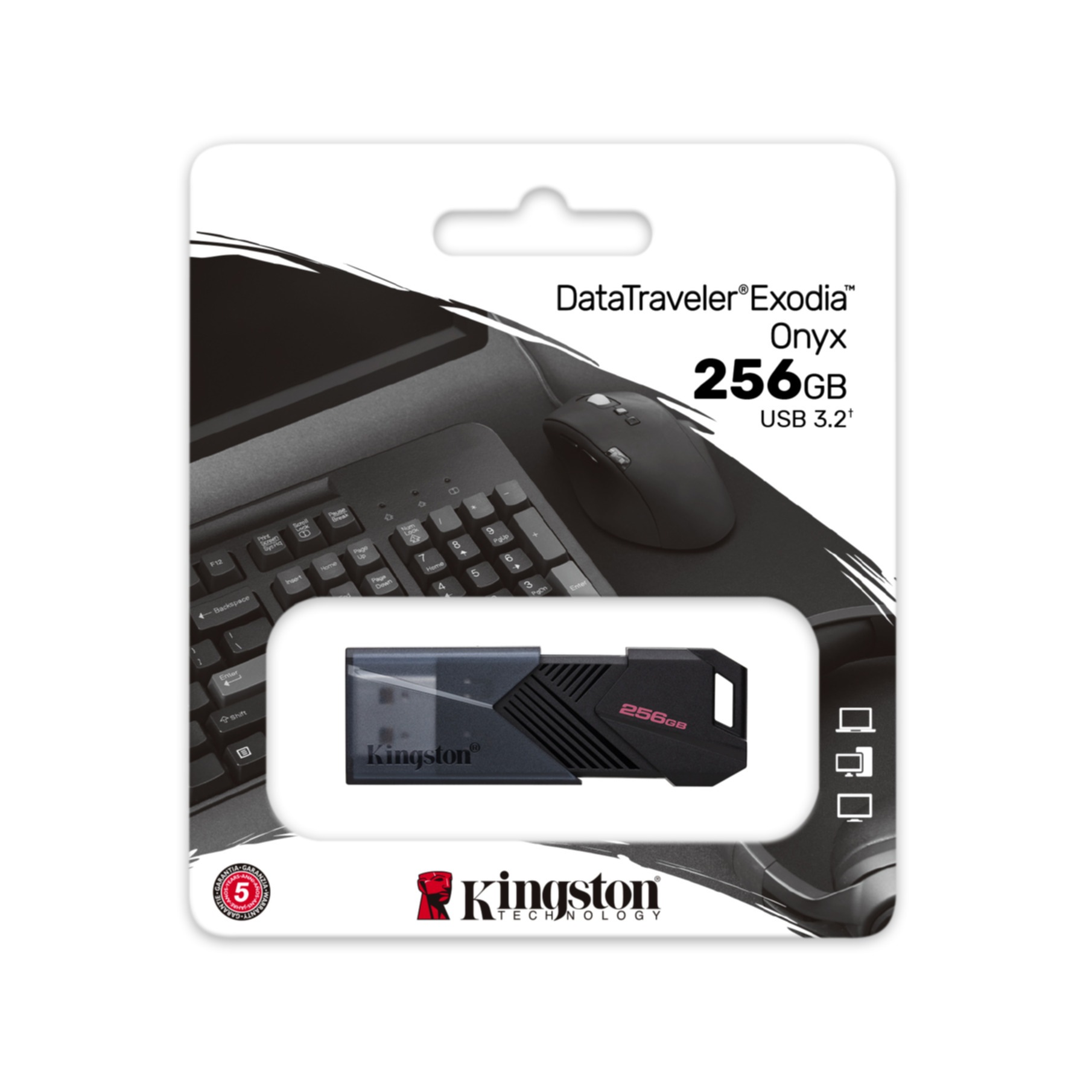 Kingston USB-Stick »256GB Portable USB 3.2 Gen 1 DataTraveler Exodia Onyx«