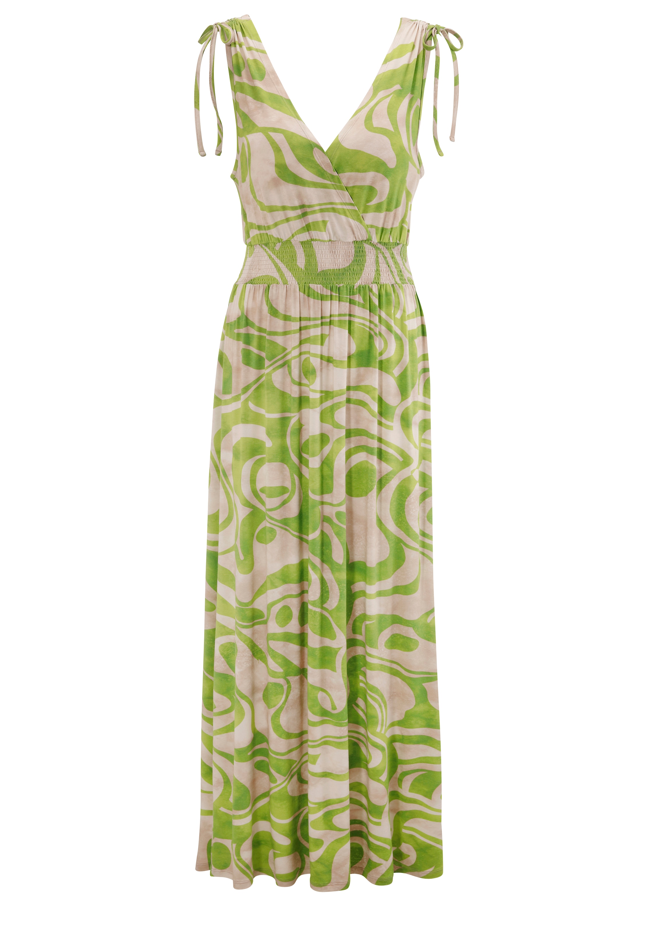 Aniston SELECTED Sommerkleid, mit breiten Trägern zum Raffen
