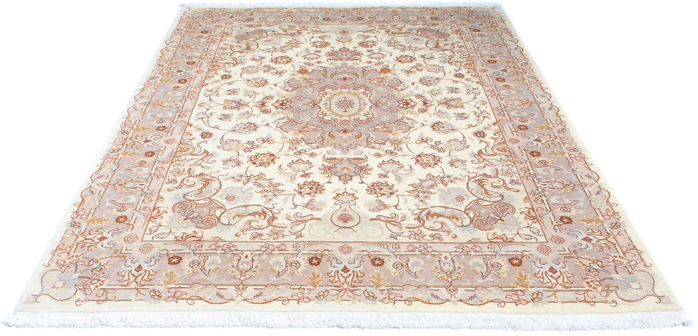morgenland Orientteppich »Perser - Täbriz - Royal - 243 x 171 cm - beige«, günstig online kaufen
