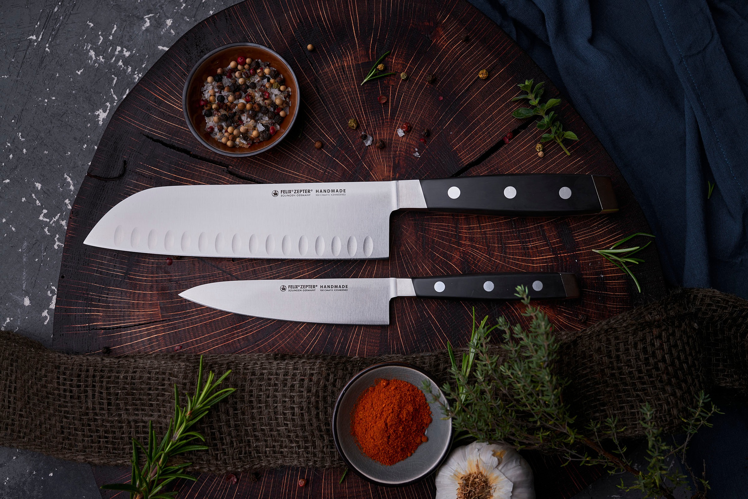 Felix Solingen Santokumesser »First Class«, (1 tlg.), Handmade in Solingen, günstig online kaufen