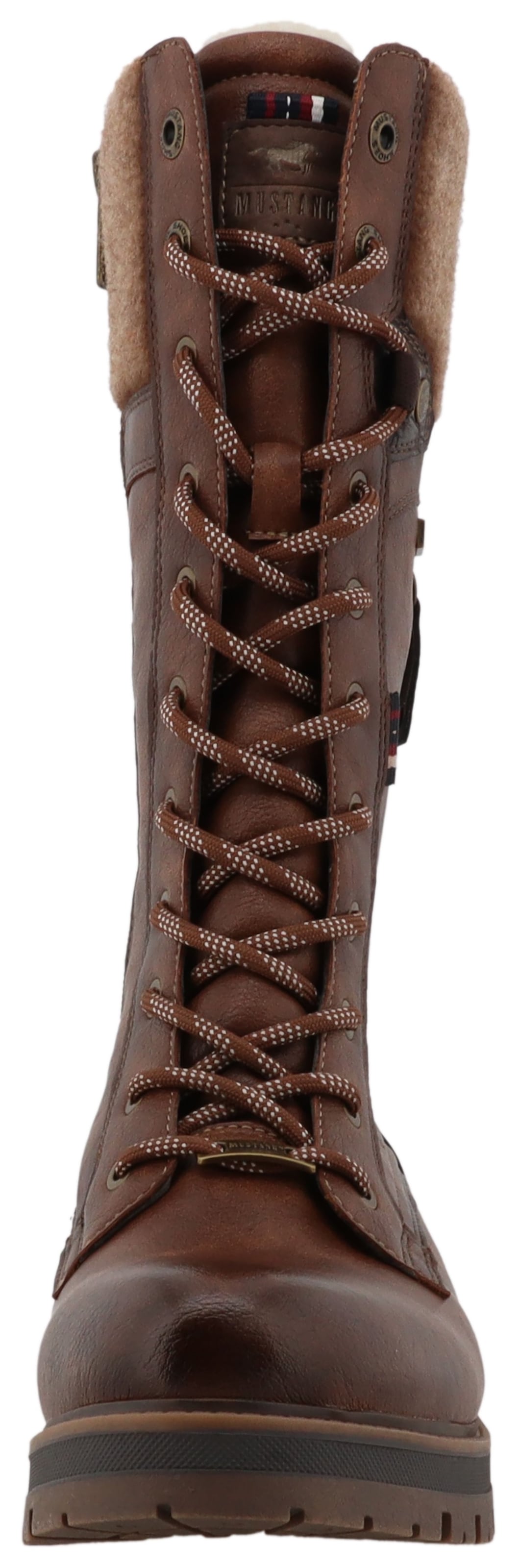 Mustang Shoes Winterstiefel »Darleen«, Schnürstiefel mit Reißverschluss