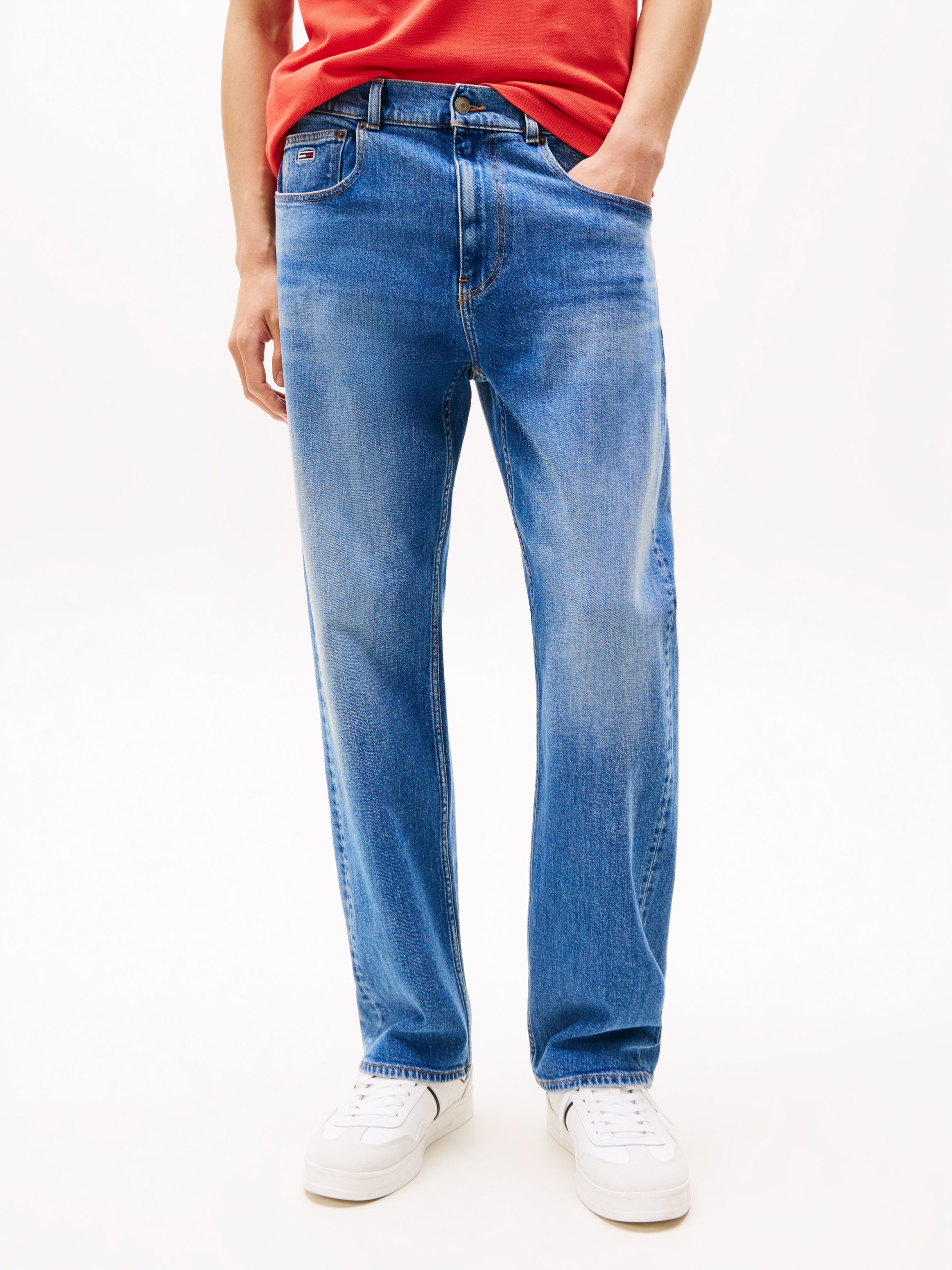 Tommy Jeans Regular-fit-Jeans »Otis Regular Straight«, Mit Gürtelschlaufen