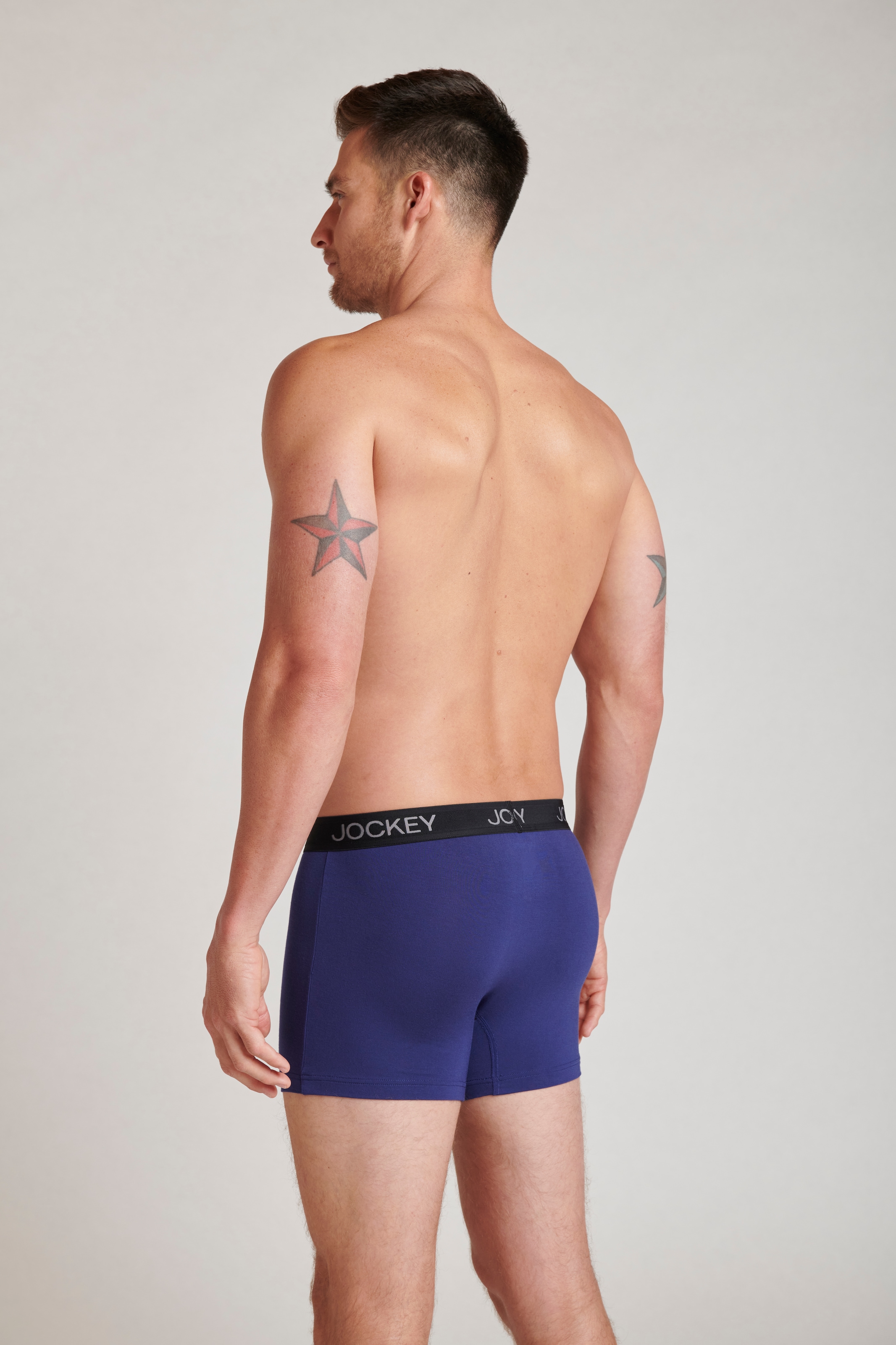 Jockey Trunk »Chafe Proof Pouch«, (2er Pack), Mittlere Bundhöhe, Logobund