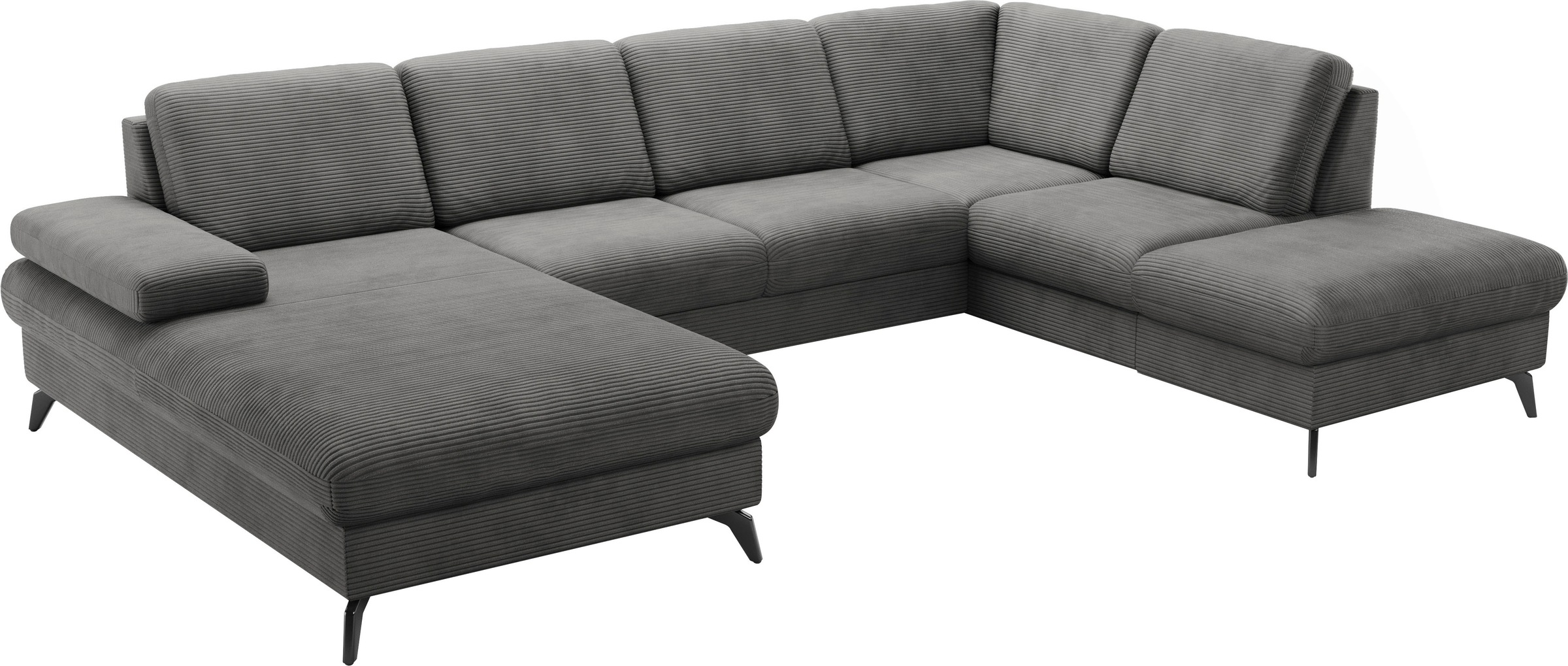 sit&more Wohnlandschaft »Morris Jubi U-Form«, inkl. Armteilfunktion und 1 Zierkissen, wahlweise mit Bettfunktion