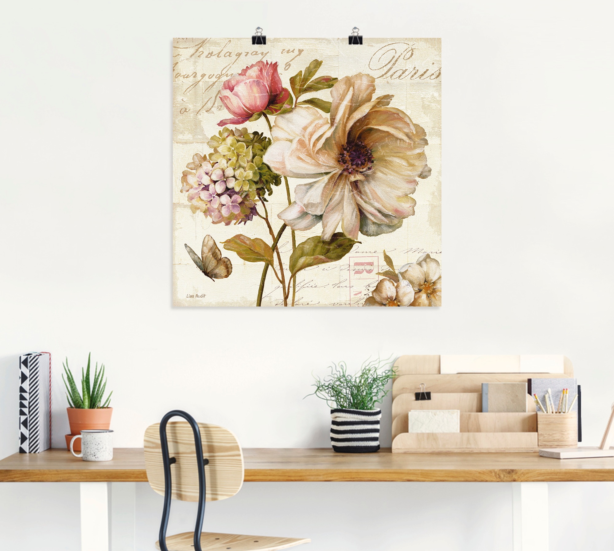 Artland Wandbild »Blumen II«, Blumen, (1 St.), als Leinwandbild, Poster, Wandaufkleber in verschied. Größen
