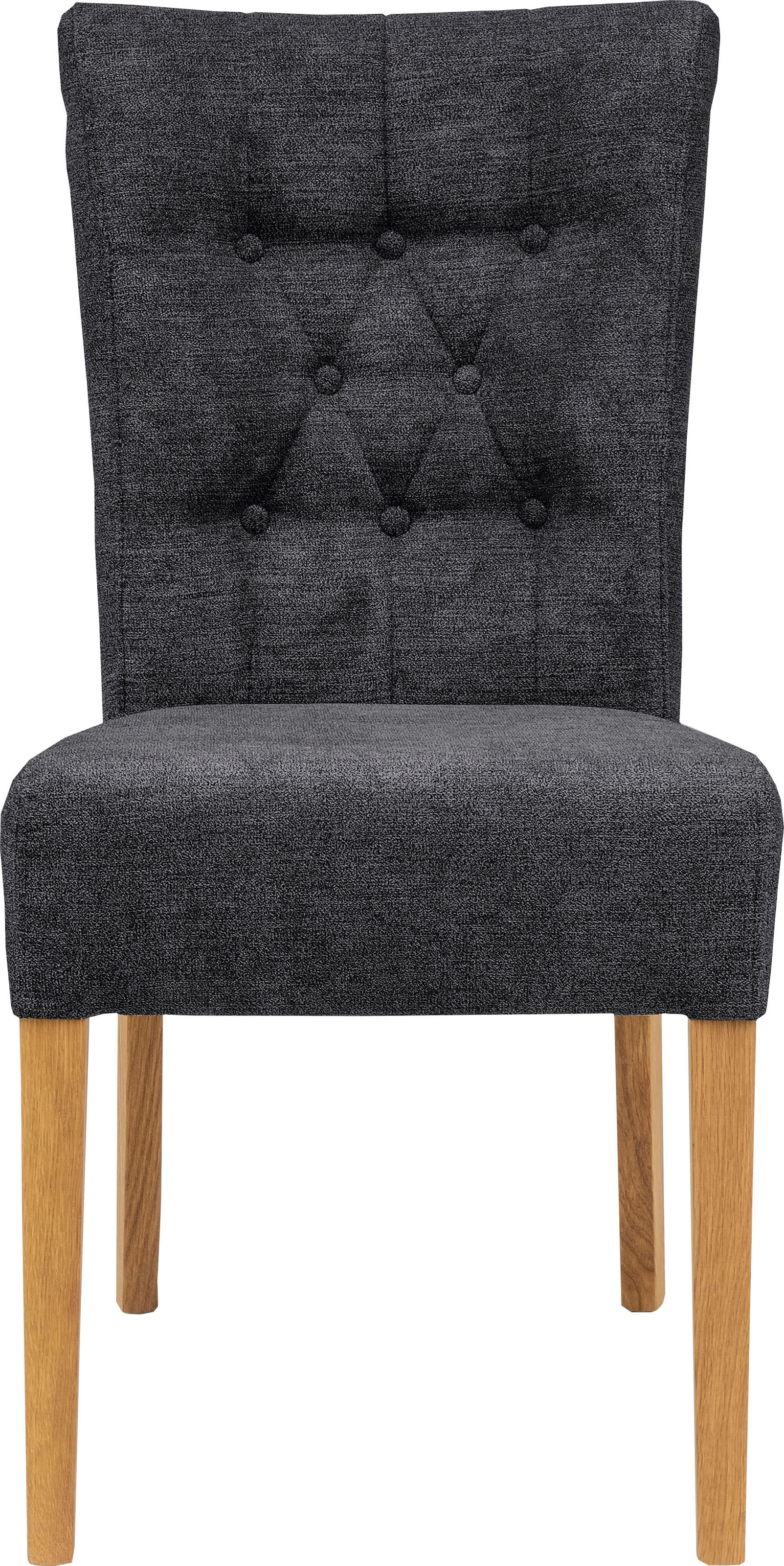 Home affaire Polsterstuhl »Queen«, (Set), 6 St., Feinstruktur, Esszimmerstuhl mit Knopfheftung, 2er, 4er oder 6er-Set