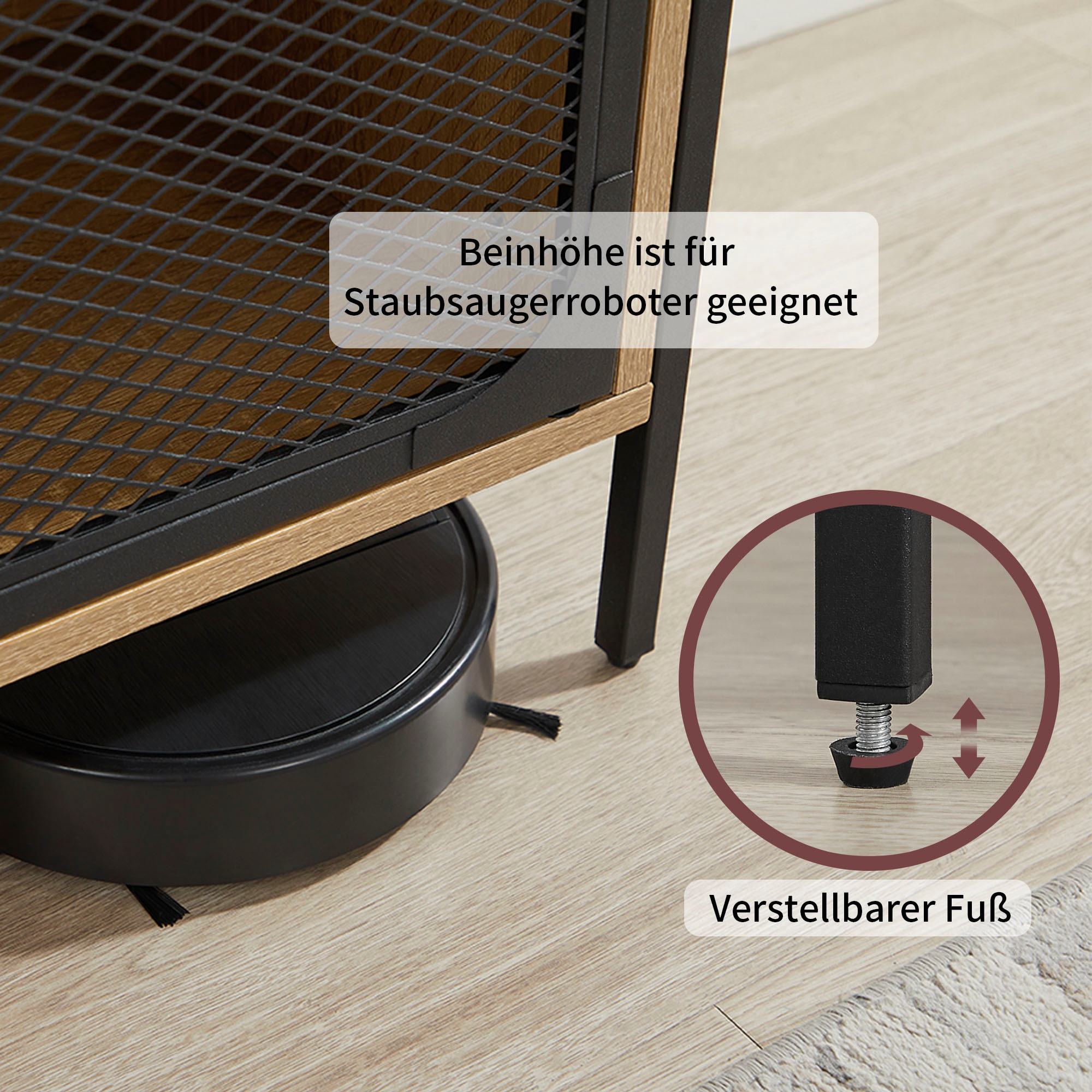 OTTO home Regal »Amance«, robust, natürliche Materialien, Metallgestell, Höhe 177 cm