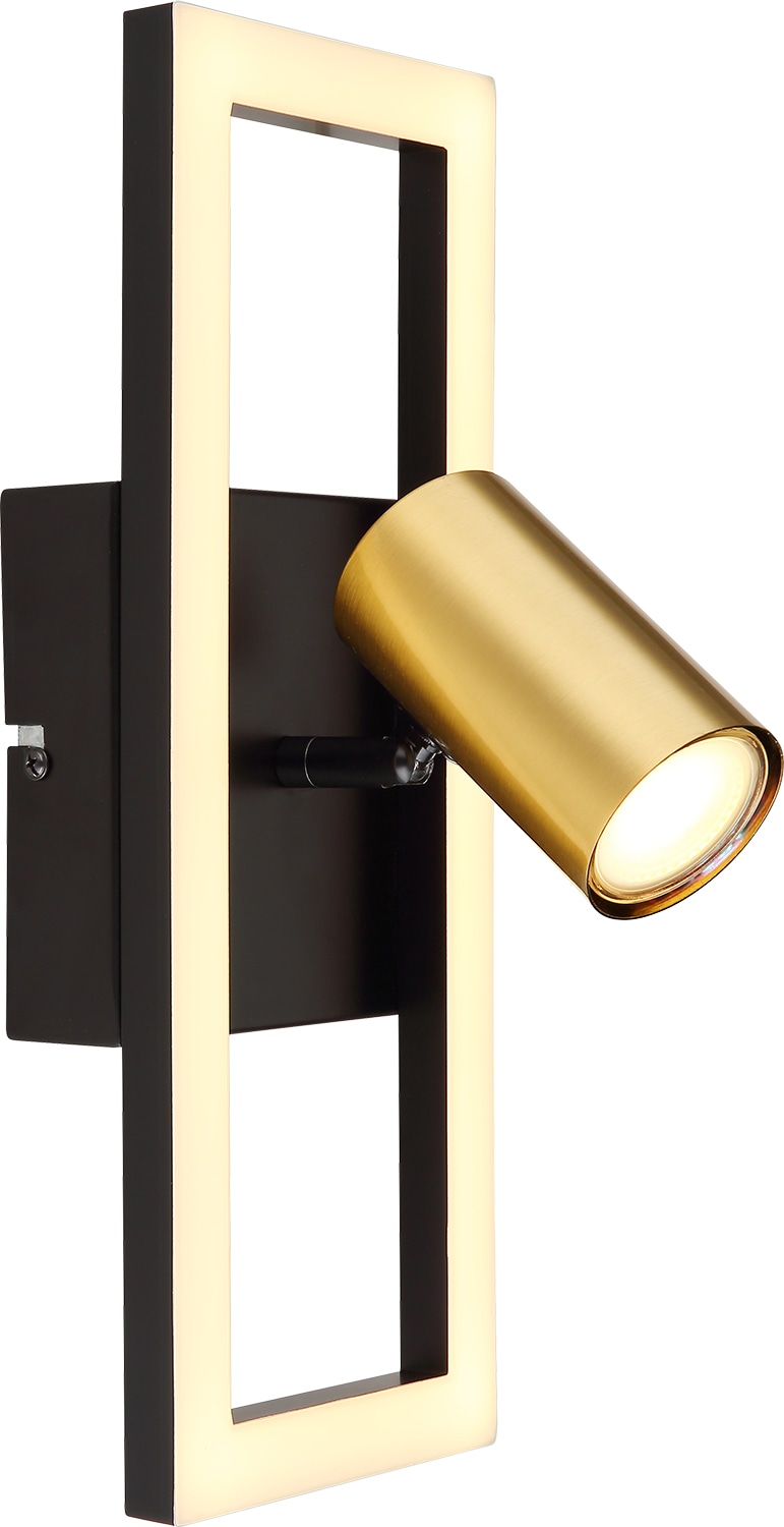 GLOBO LIGHTING LED Wandleuchte »MARRIE«, Leuchtmittel LED-Modul | LED fest integriert, Wandlampe/messing/opal/3000K/Flur/Wohnzimmer