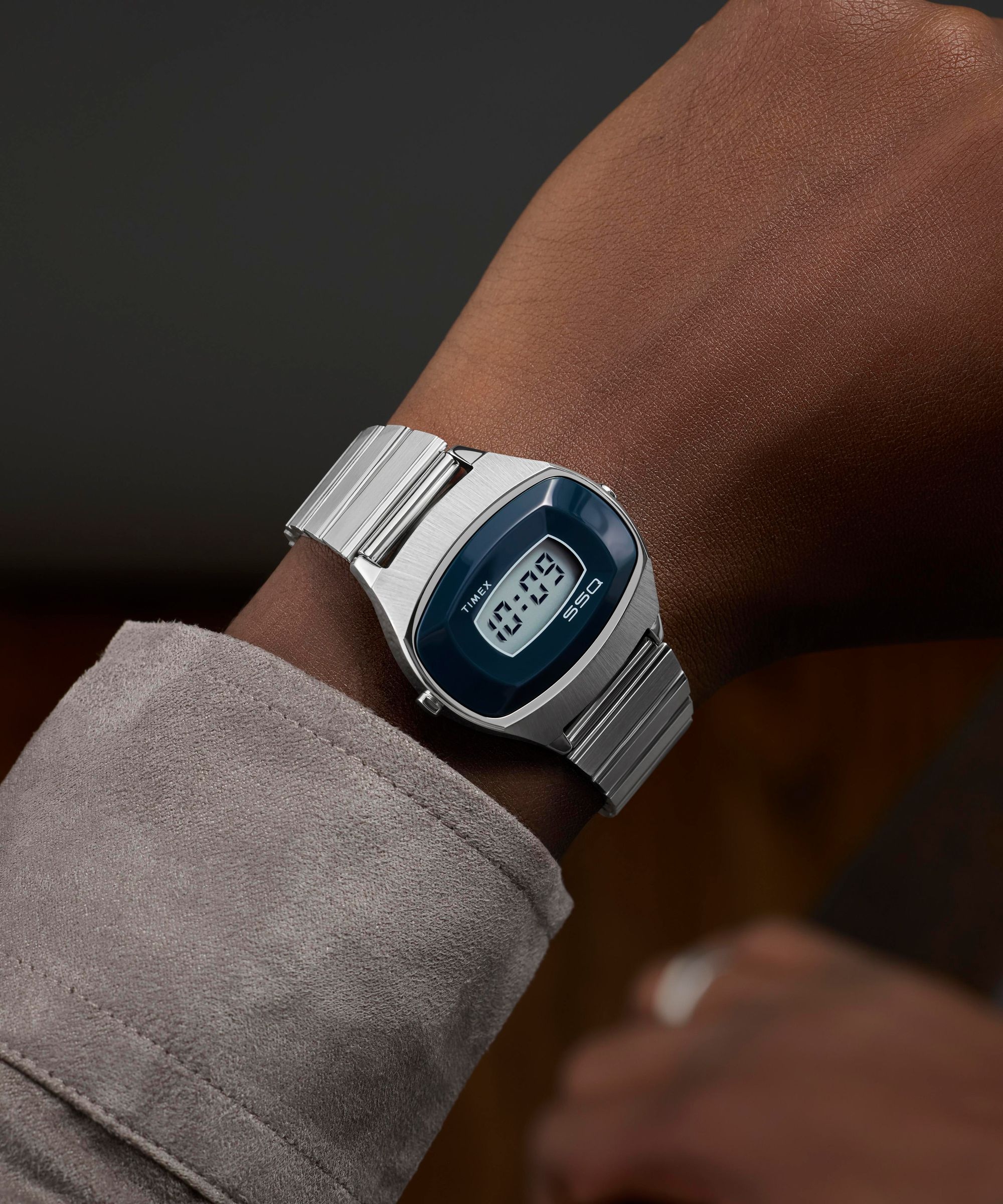 Timex Digitaluhr »REISSUE« Quarzuhr, Armbanduhr, Herrenuhr, Edelstahlarmband