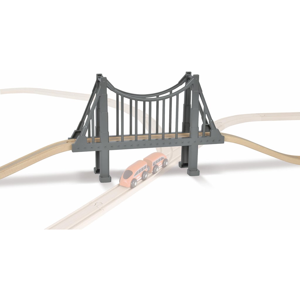 Eichhorn Spielzeugeisenbahn-Brücke »Schienenbahnset Hängebrücke, 3-tlg.«, Made in Europe, FSC®- schützt Wald - weltweit