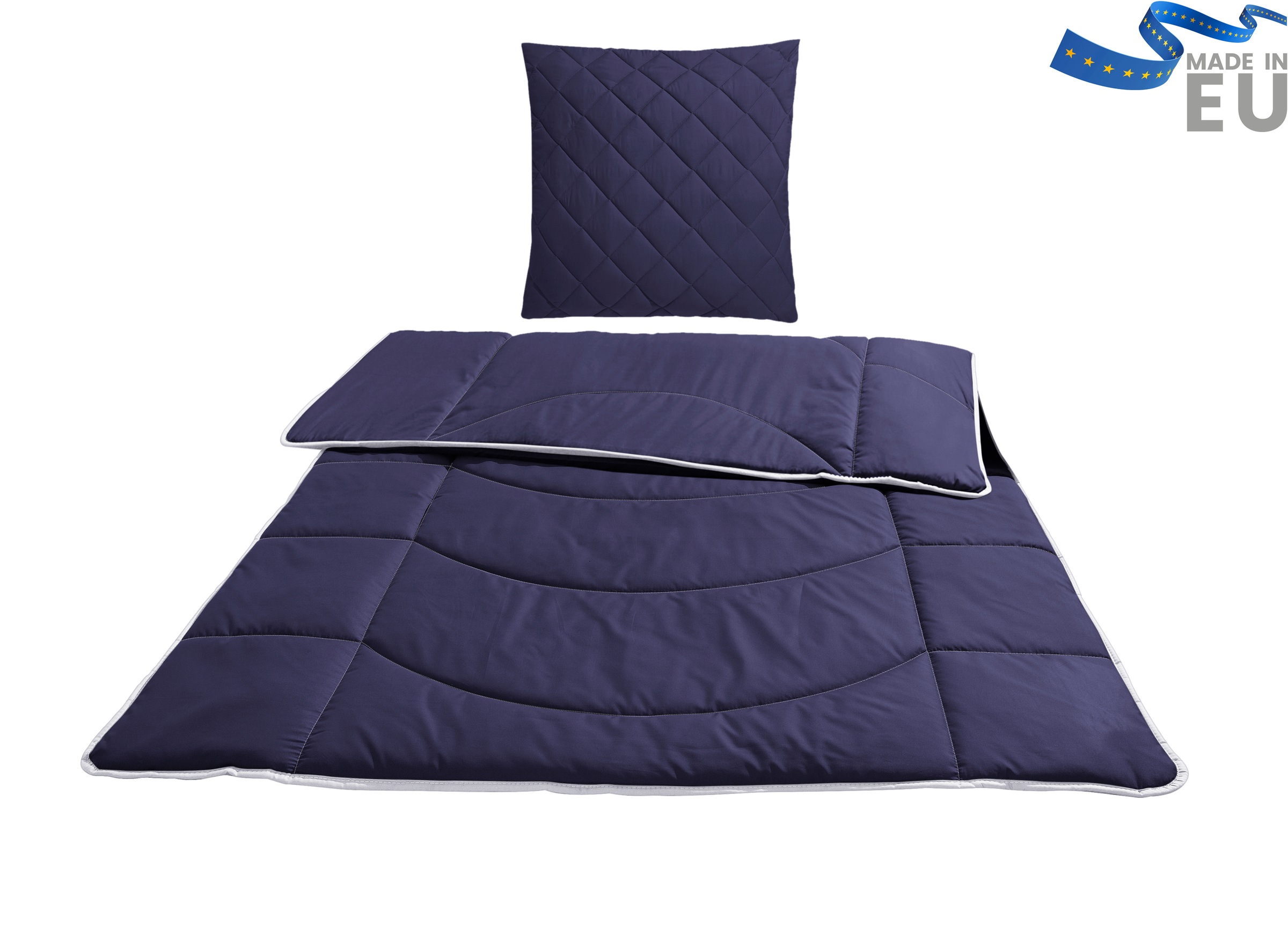 my home Steppbett + Kopfkissen »Microlux, Bettdecke 135x200 cm, 155x220 cm« günstig online kaufen