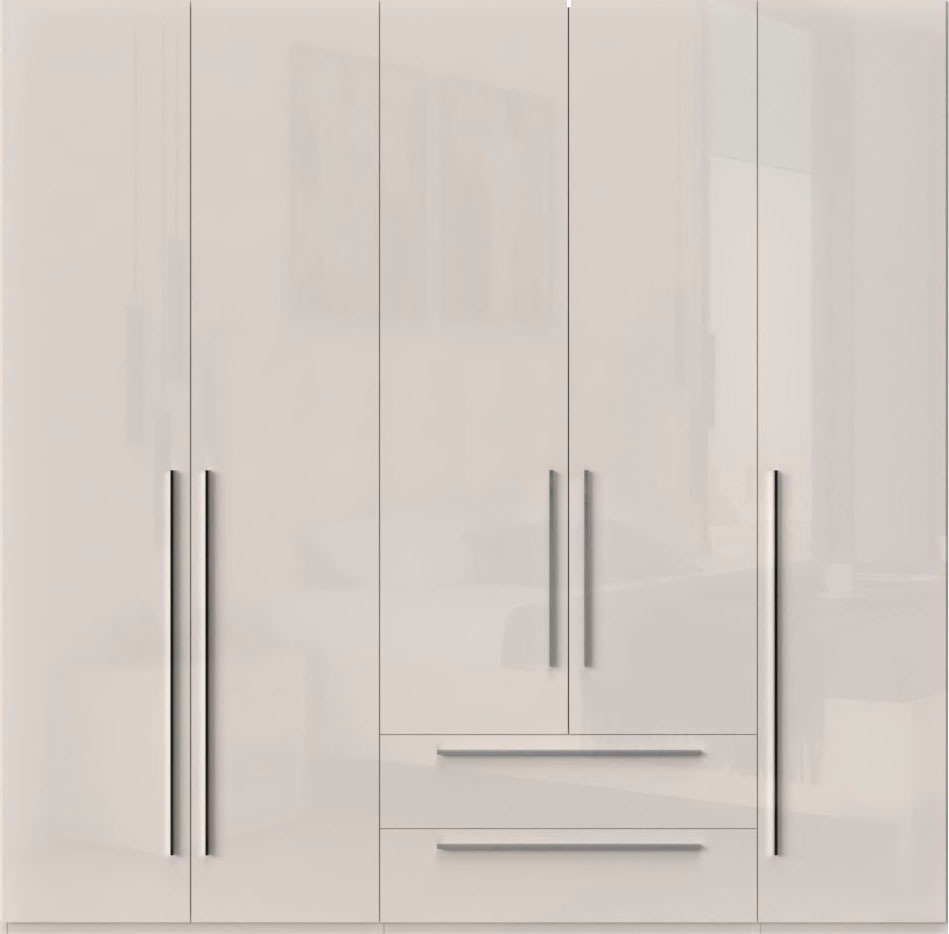 Places of Style Kleiderschrank »Piano, UV lackiert, hochglänzend in beige o günstig online kaufen