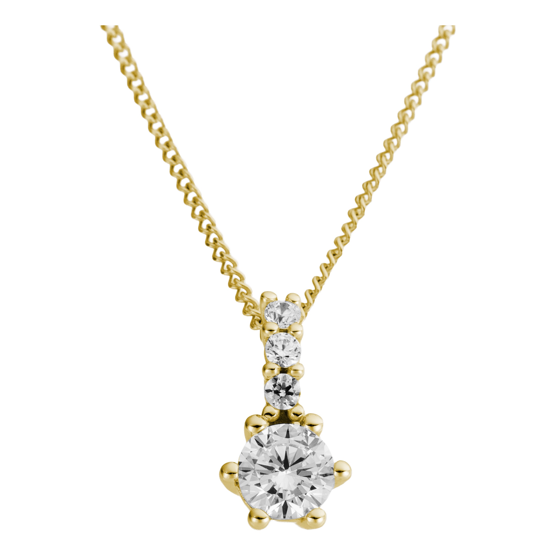 Firetti Kettenanhänger »Schmuck Geschenk Gold 333 Halsschmuck Anhänger Solitär Lab Grown«  mit Brillanten